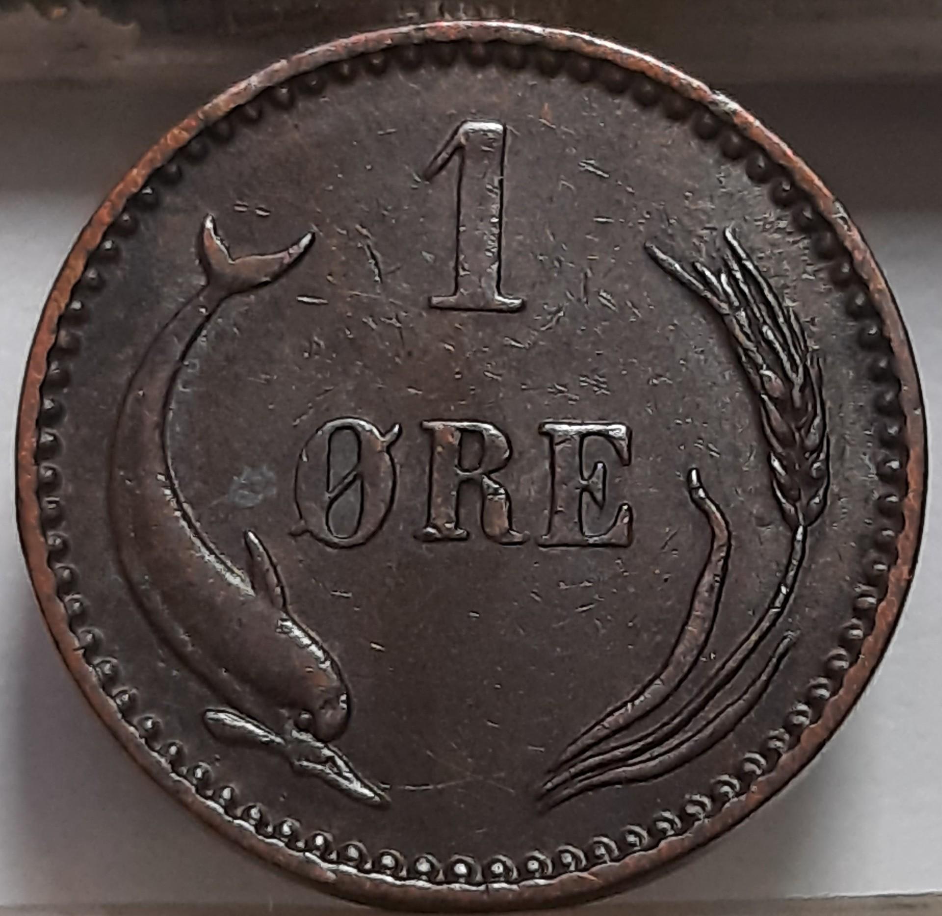 Danija 1 Erė 1904 KM#792 Bronza (4175)