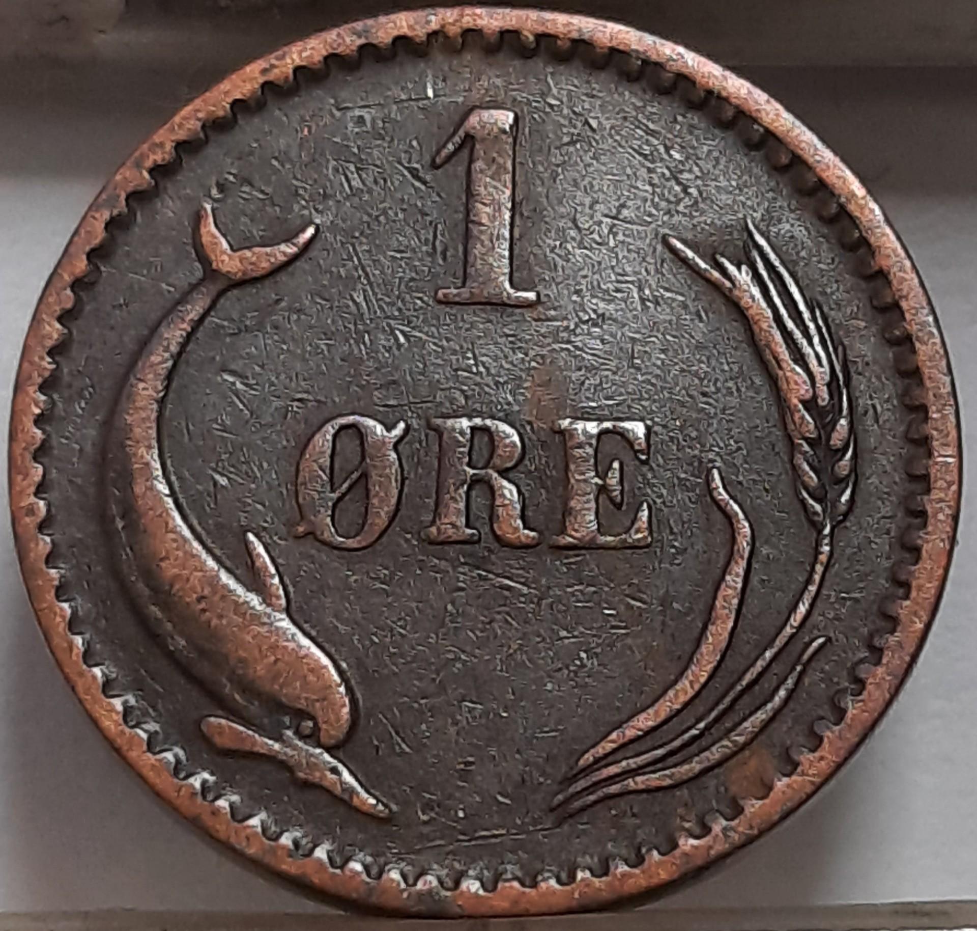 Danija 1 Erė 1894 KM#792 Bronza (4167)