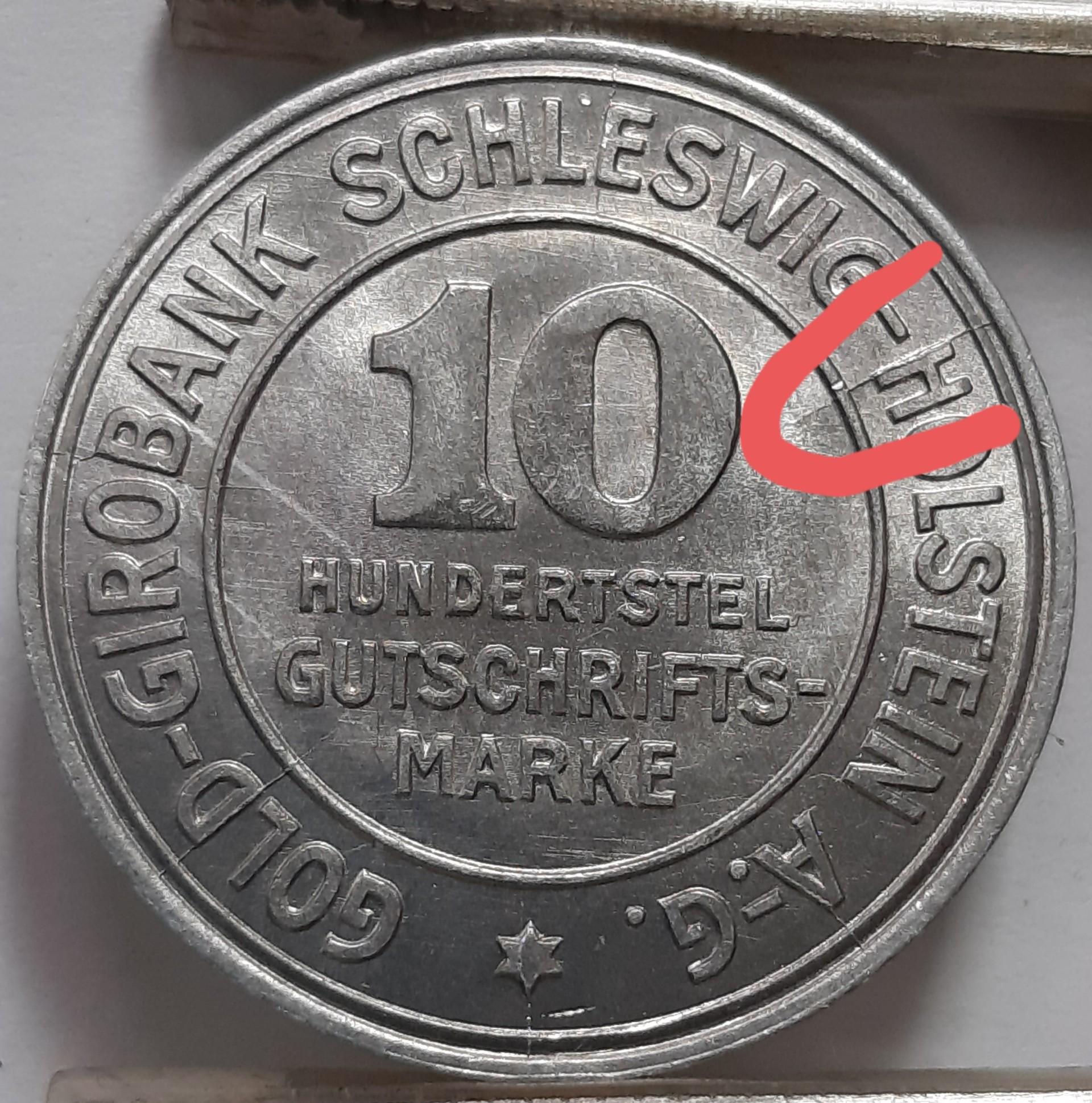 Vokietija 10/100 Markės 1923 N#25050 error (4253)