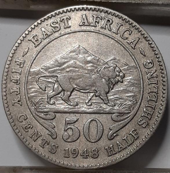 Britų Rytų Afrika 50 Centų 1948 KM#30 (4265)