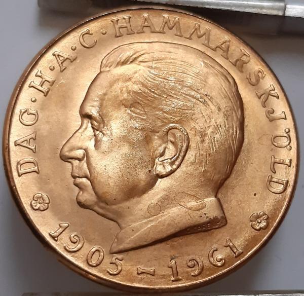 Švedija Dag Has Hammarskjold medalis 1961 (4313)