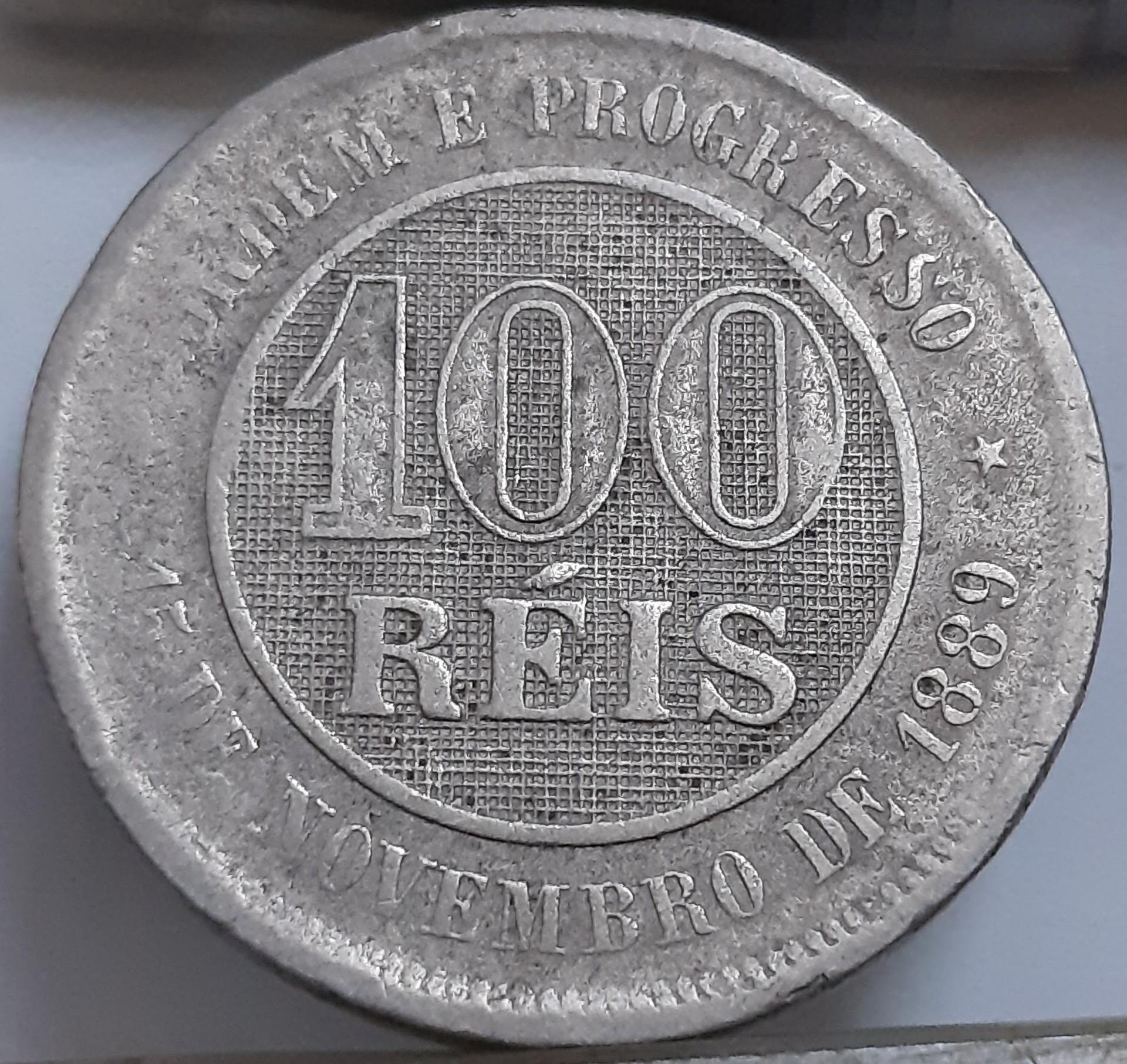 Brazilija 100 Realų 1893 KM#492 (4335)