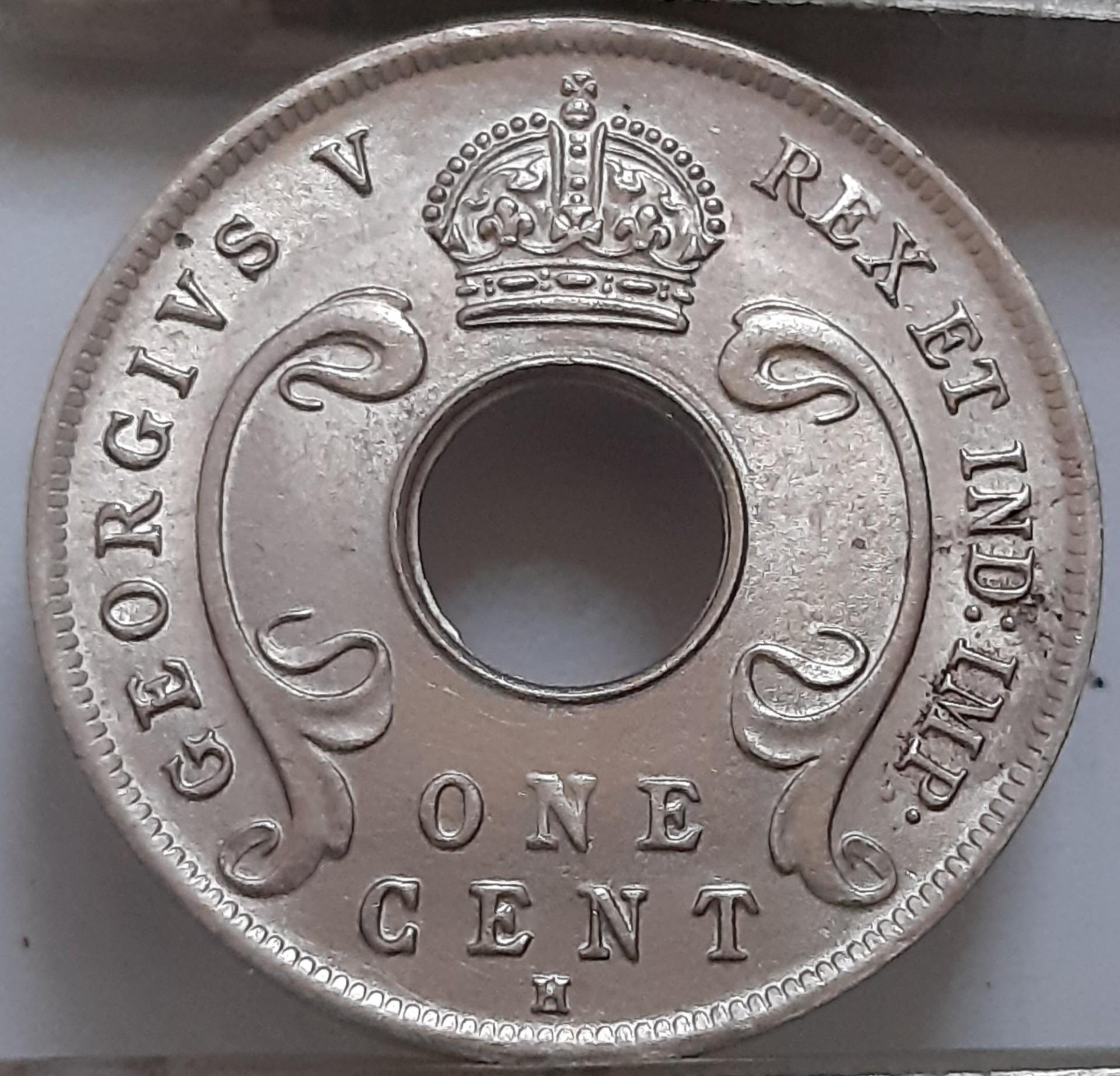 Britų Rytų Afrika 1 Centas 1911 KM#7 (4309)