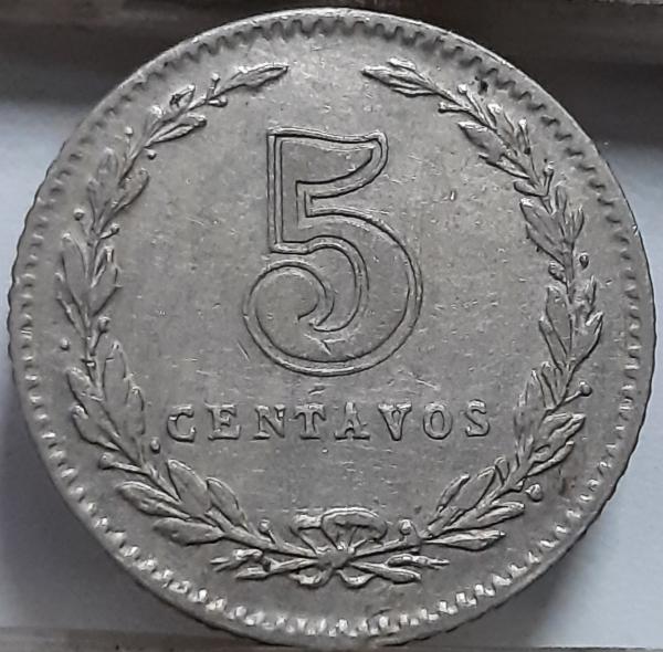 Argentina 5 Sentavai 1916 KM#34 (4340)