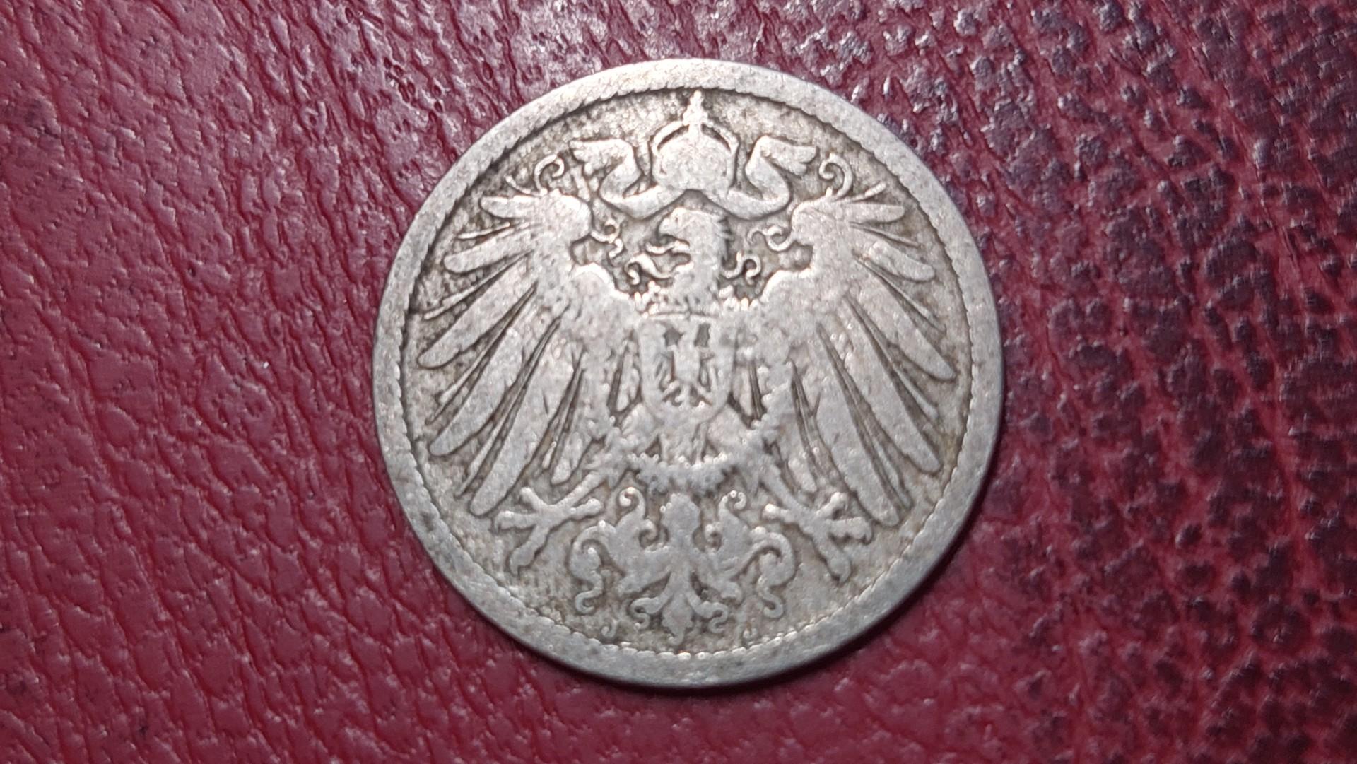 Vokietija 10 pfenigų, 1896J KM# 12