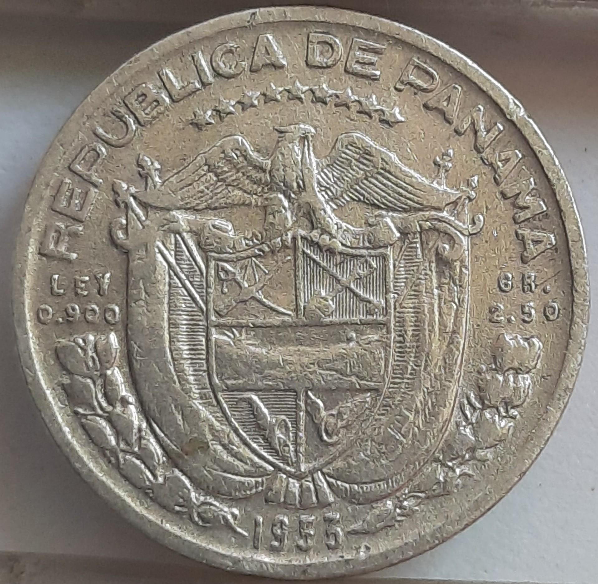 Panama 1/10 balboa 1953 KM#18 Proginė (4409)