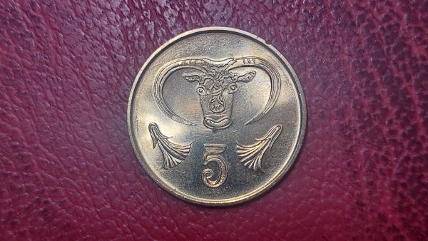 Kipras 5 centai, 1998 KM# 55.3