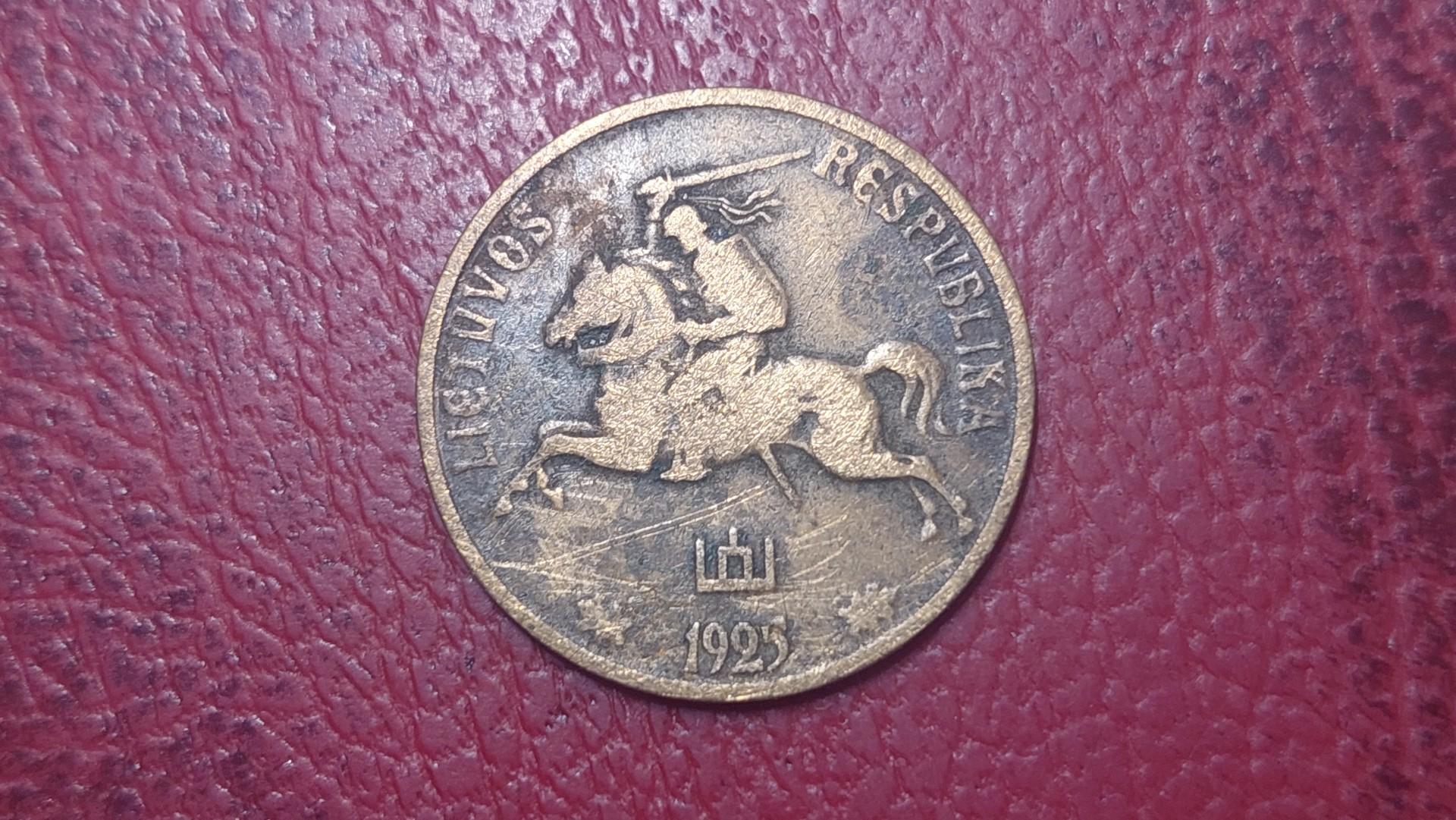 Lietuva 10 centų, 1925 KM# 73