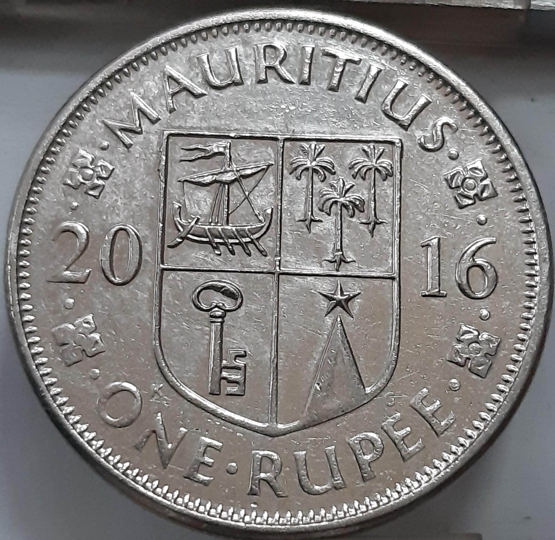 Mauricijus 1 rupija 2016 KM#55a (4482)