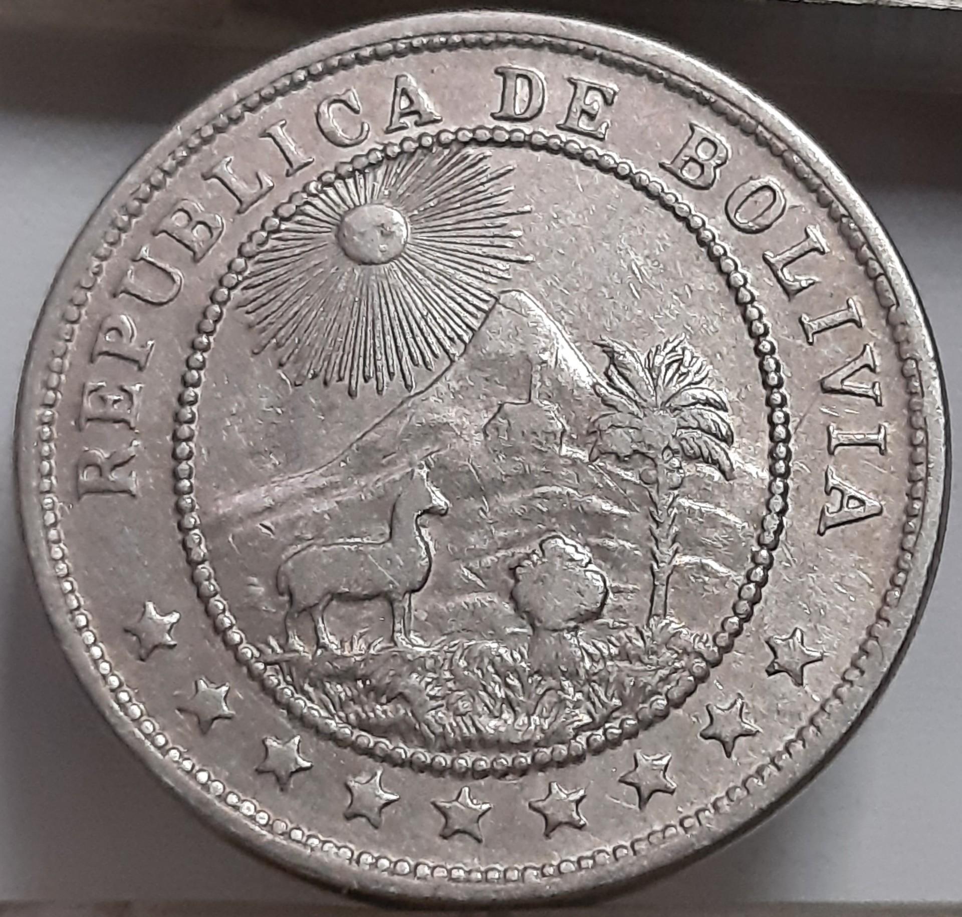 Bolivija 10 Sentavų 1936 KM#179 (4498)