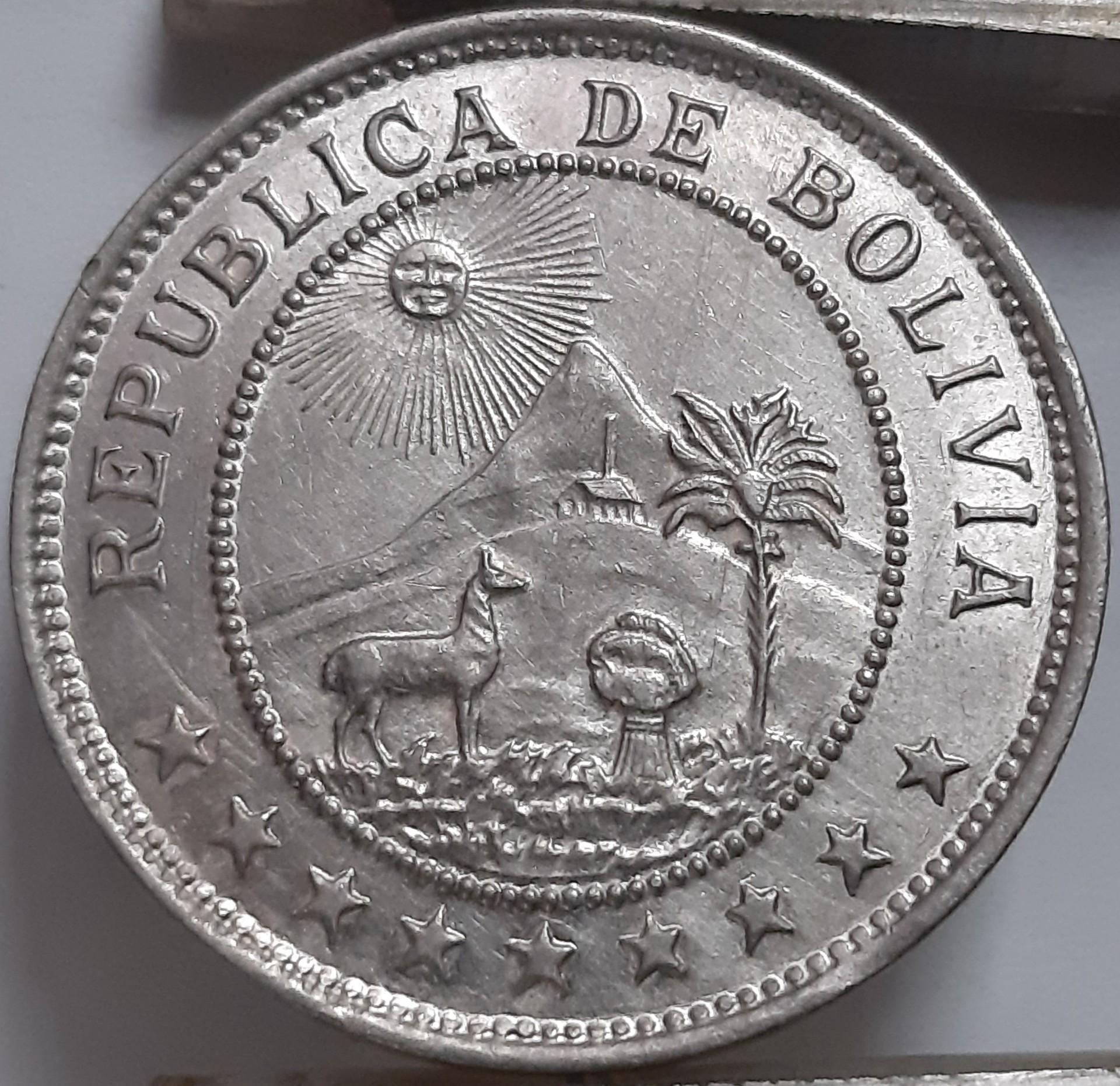 Bolivija 50 Sentavų 1939 KM#182 (4499)