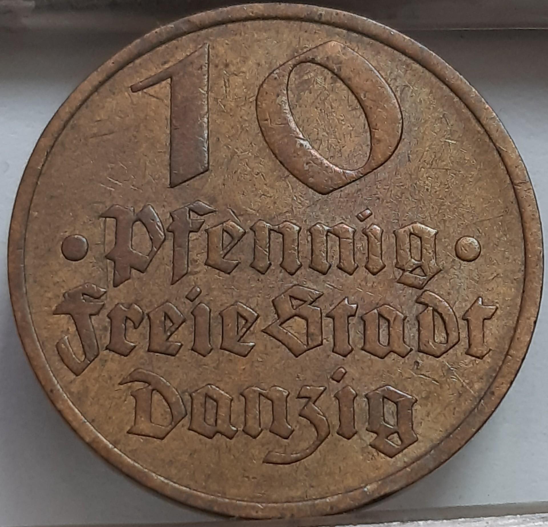 Dancigas 10 Pfenigų 1932 KM#152 (4516)