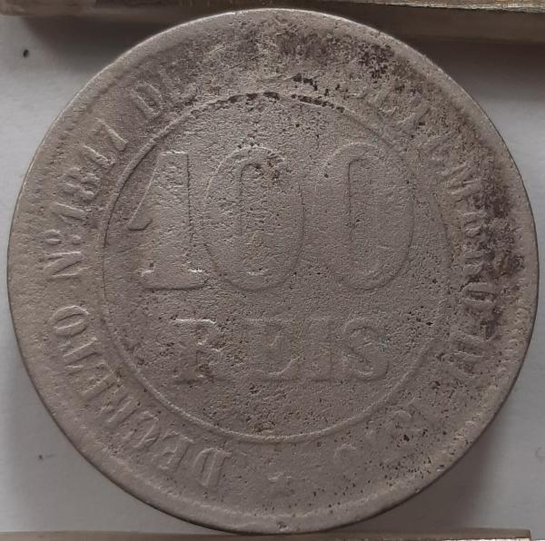 Brazilija 100 Realų 1871 KM#477 (4576)