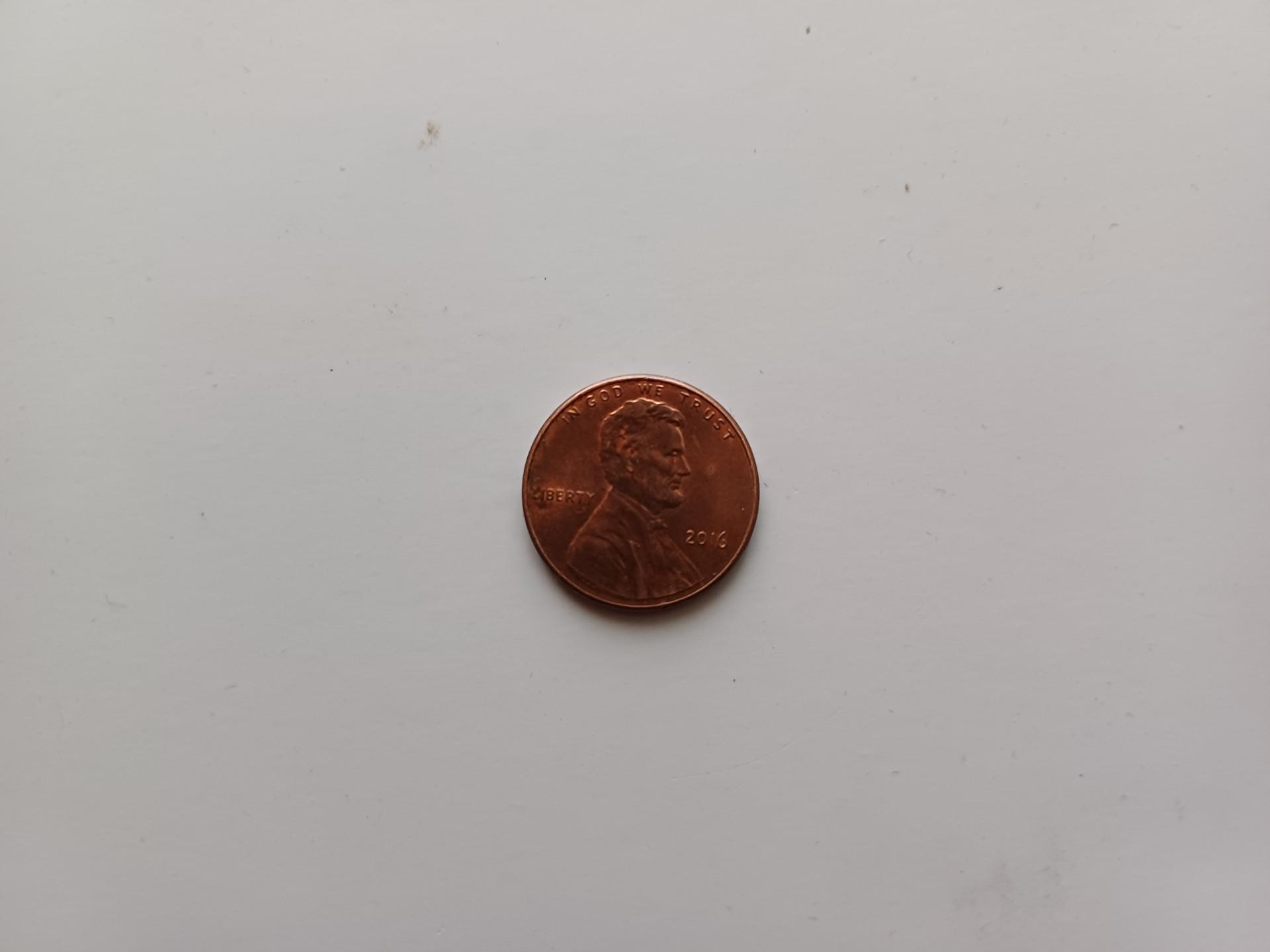 Moneta 1 centas 2016m.