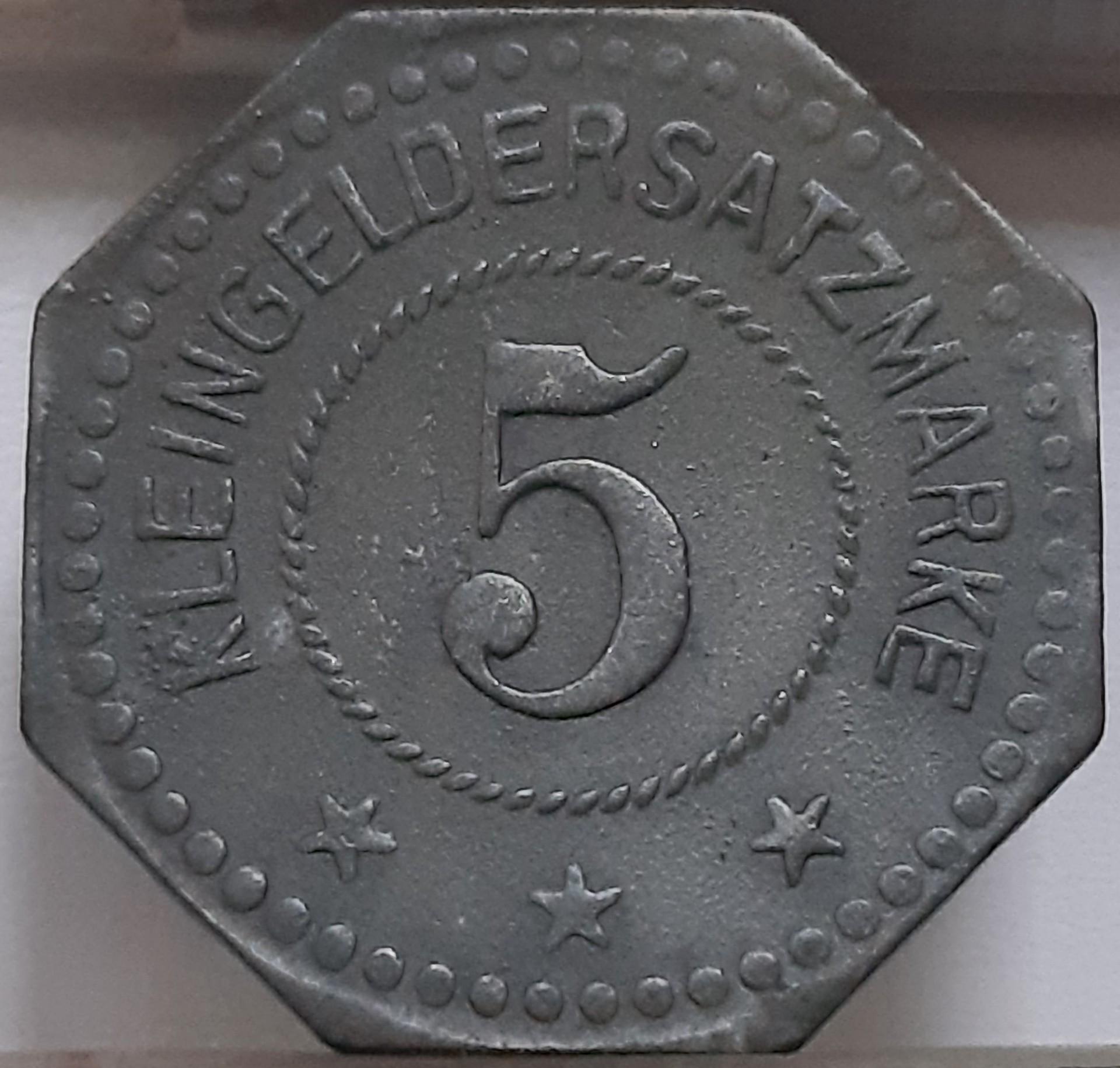 Vokietija 5 Pfenigai 1917 N#79314 (4648)