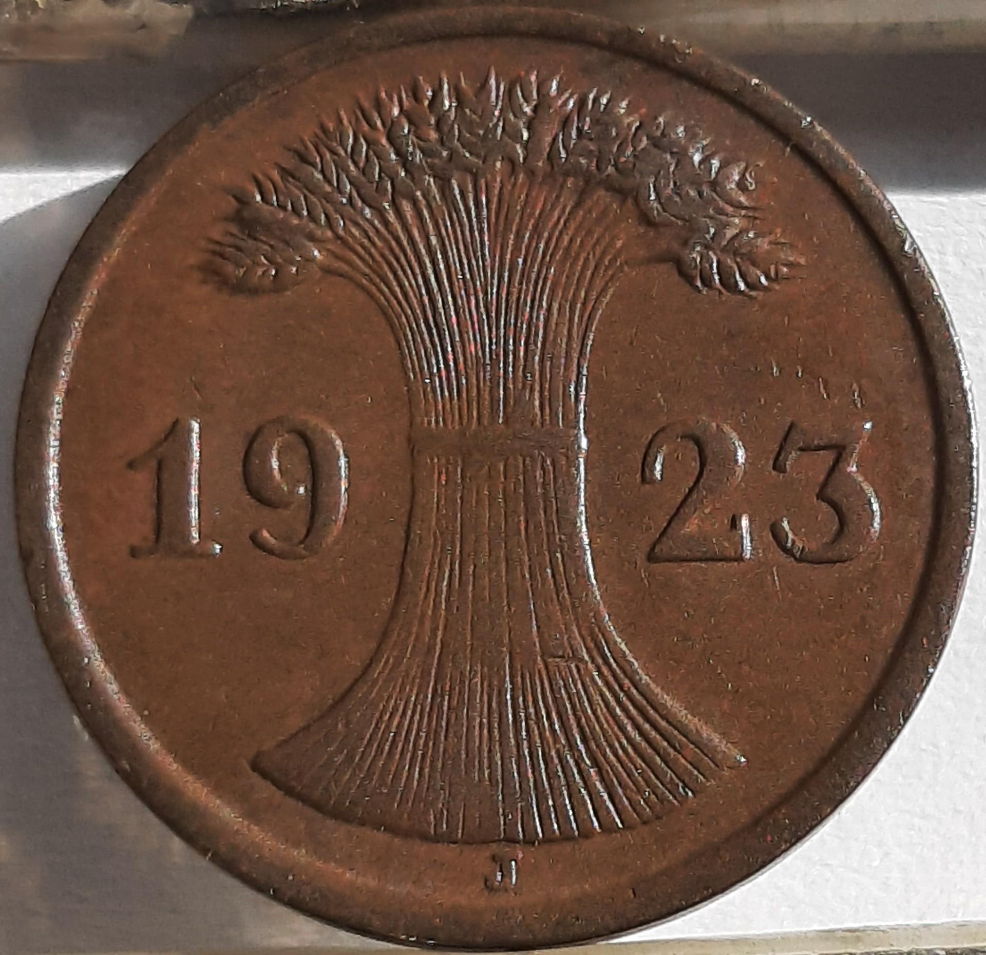 Vokietija 2 Rentenpfenigai 1923 J KM#31 (4639)