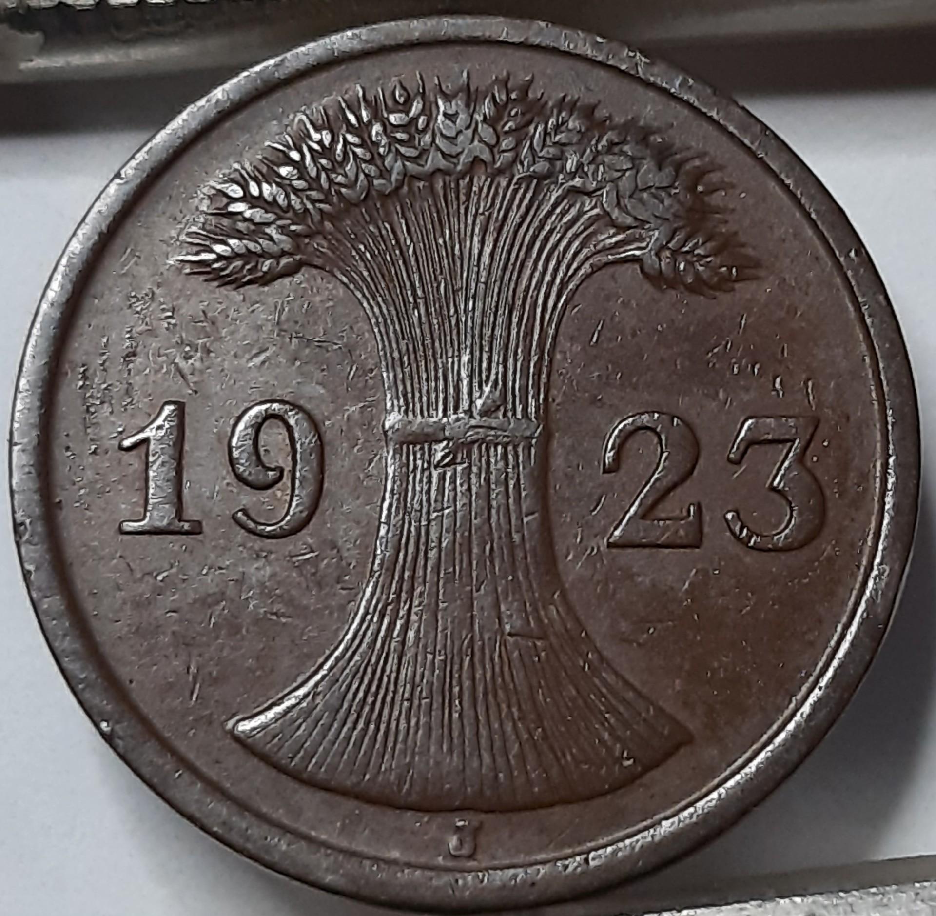 Vokietija 2 Rentenpfenigai 1923 J KM#31 (4639)