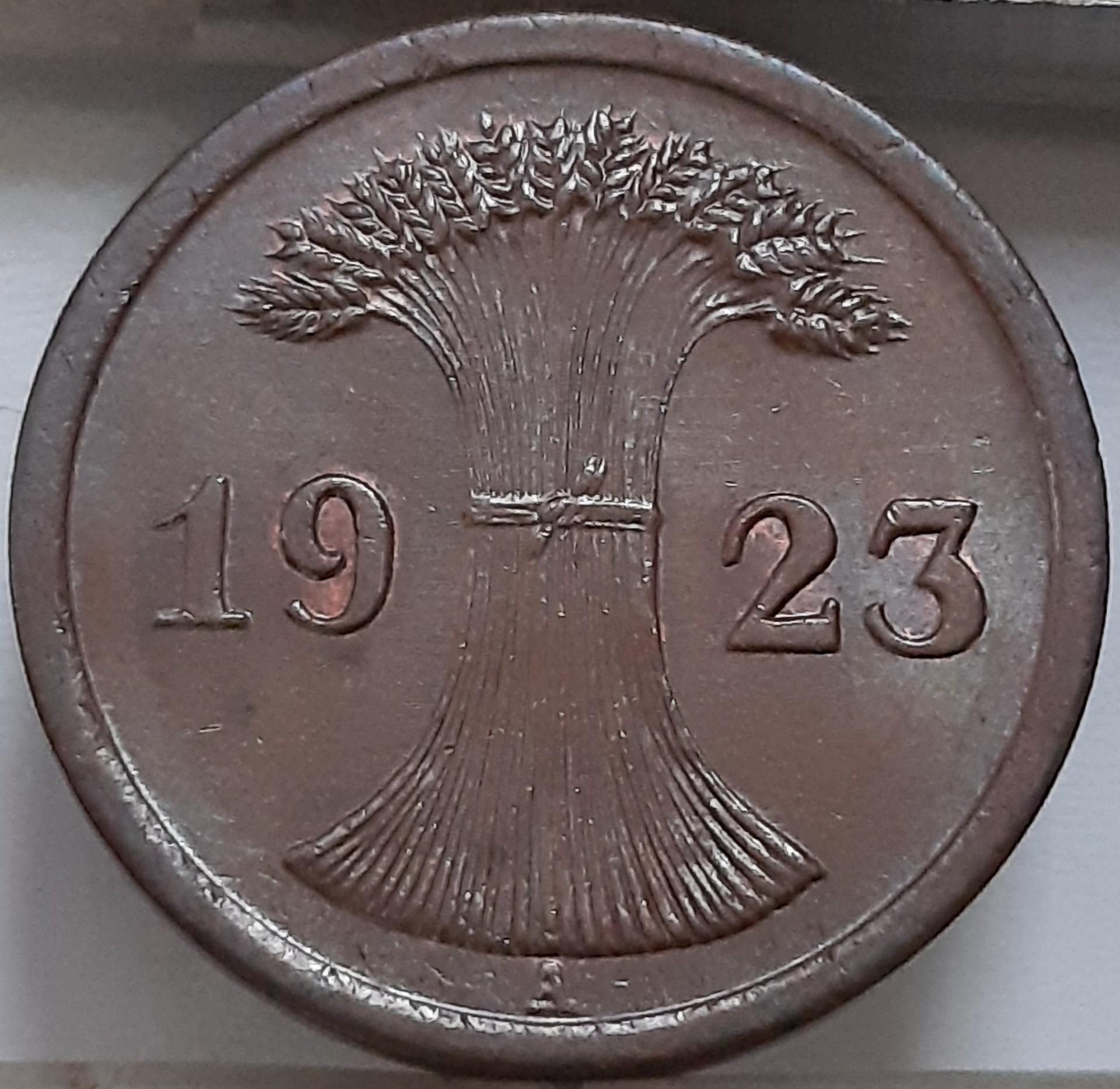 Vokietija 2 Rentenpfenigai 1923 A KM#31 (4650)