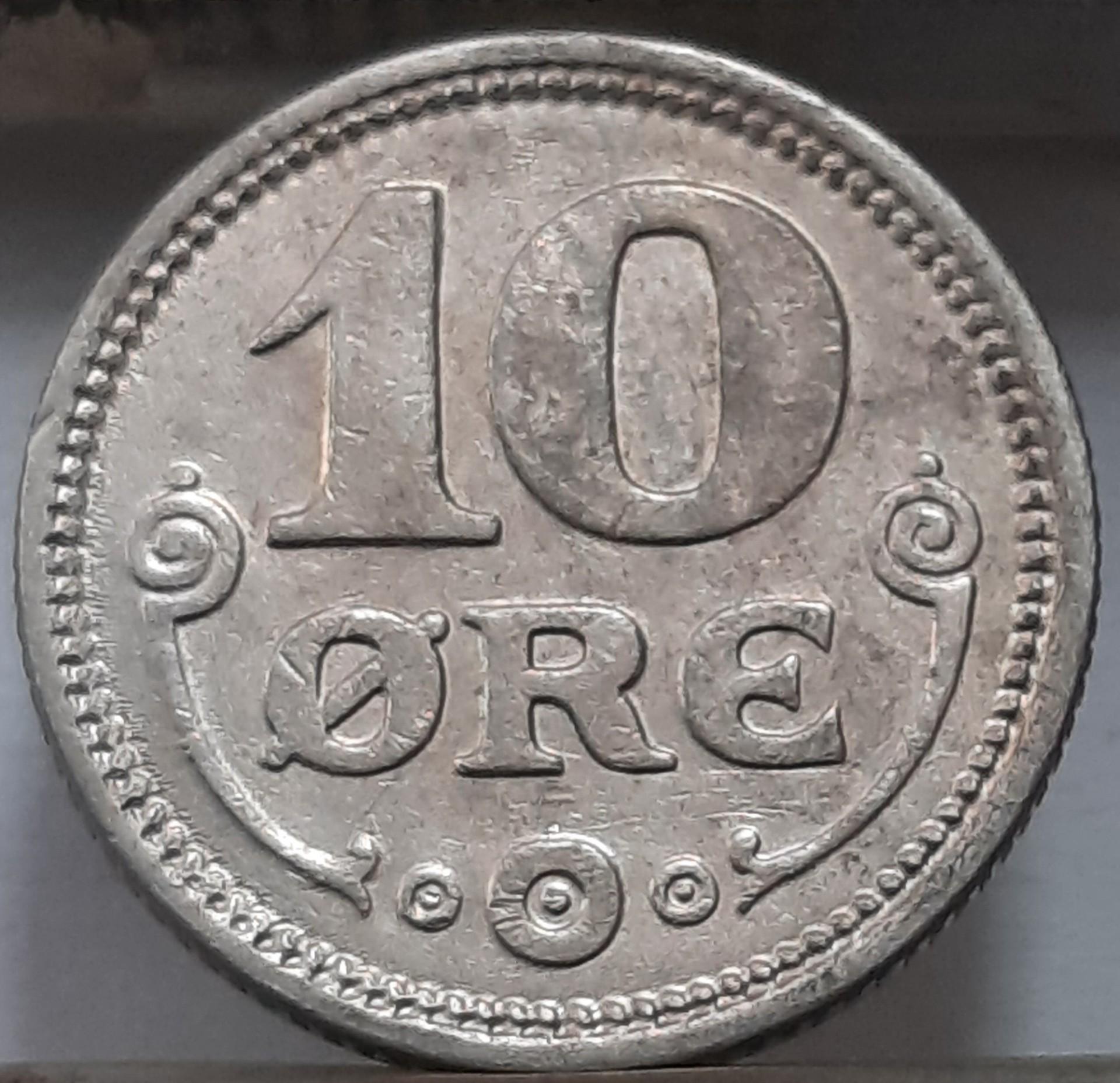 Danija 10 Erių 1921 KM#818a (4688)