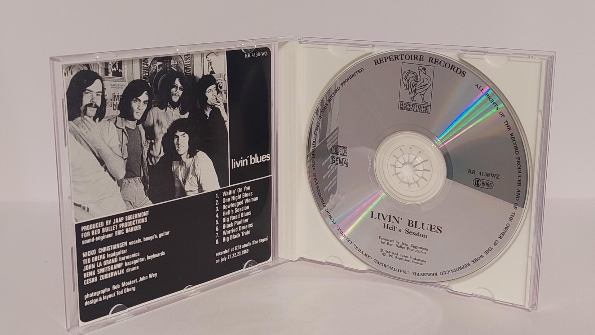 retesnis CD Livin' Blues - Hell's Session albumas