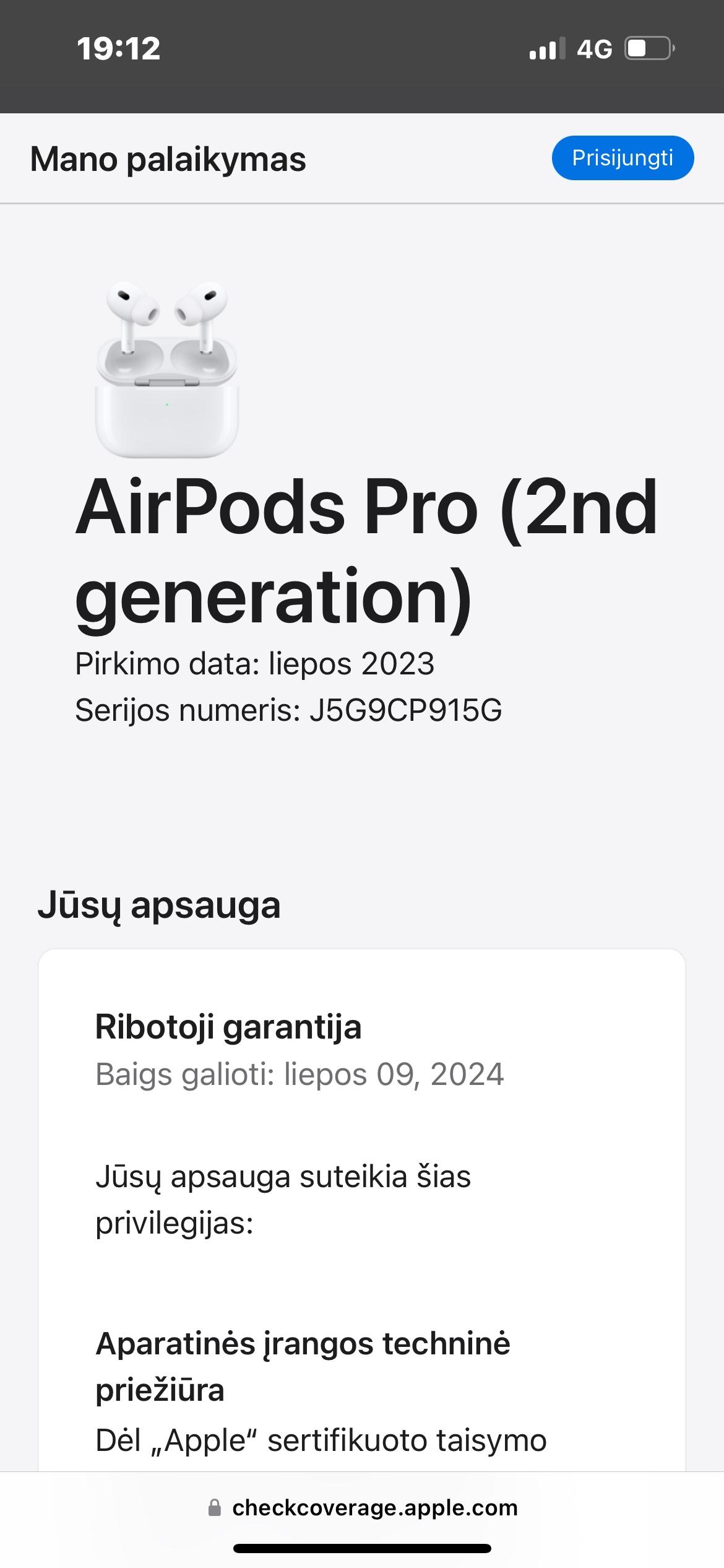 AirPods Pro 2 Nauji