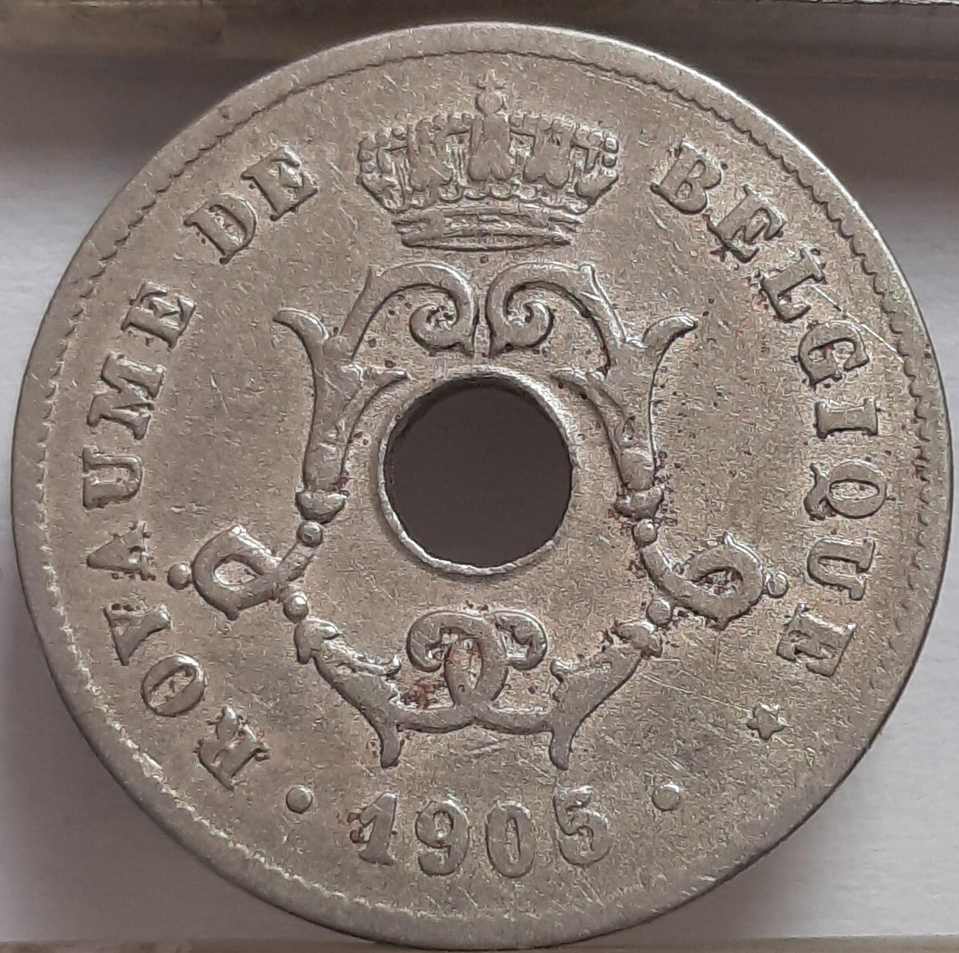 Belgija 10 Santimų 1905 KM#52 (4681)