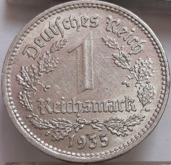 Vokietija 1 Reichsmarkė 1935 A KM#78 (4701)