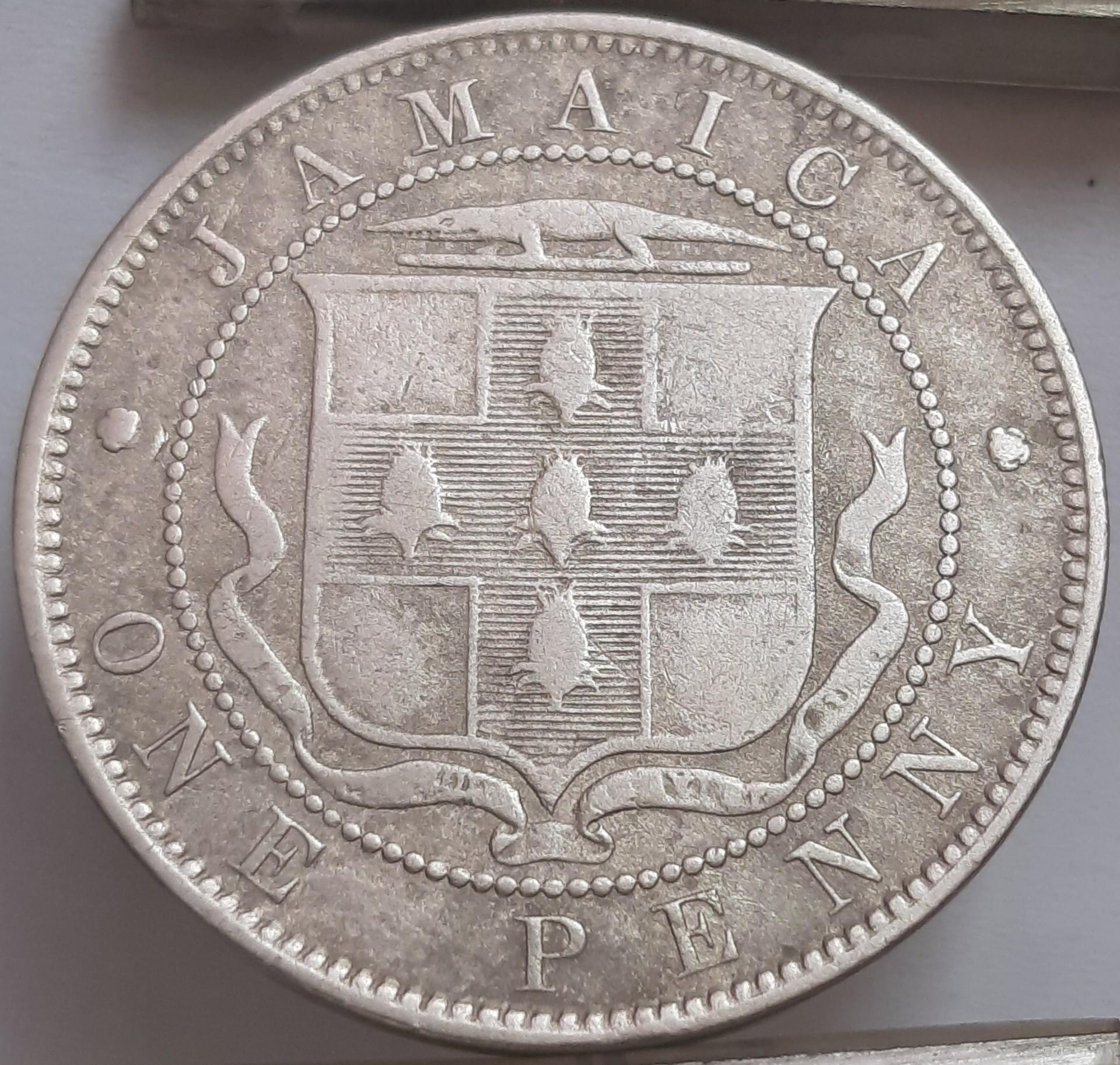 Jamaika 1 Pensas 1871 KM#17 (4700)