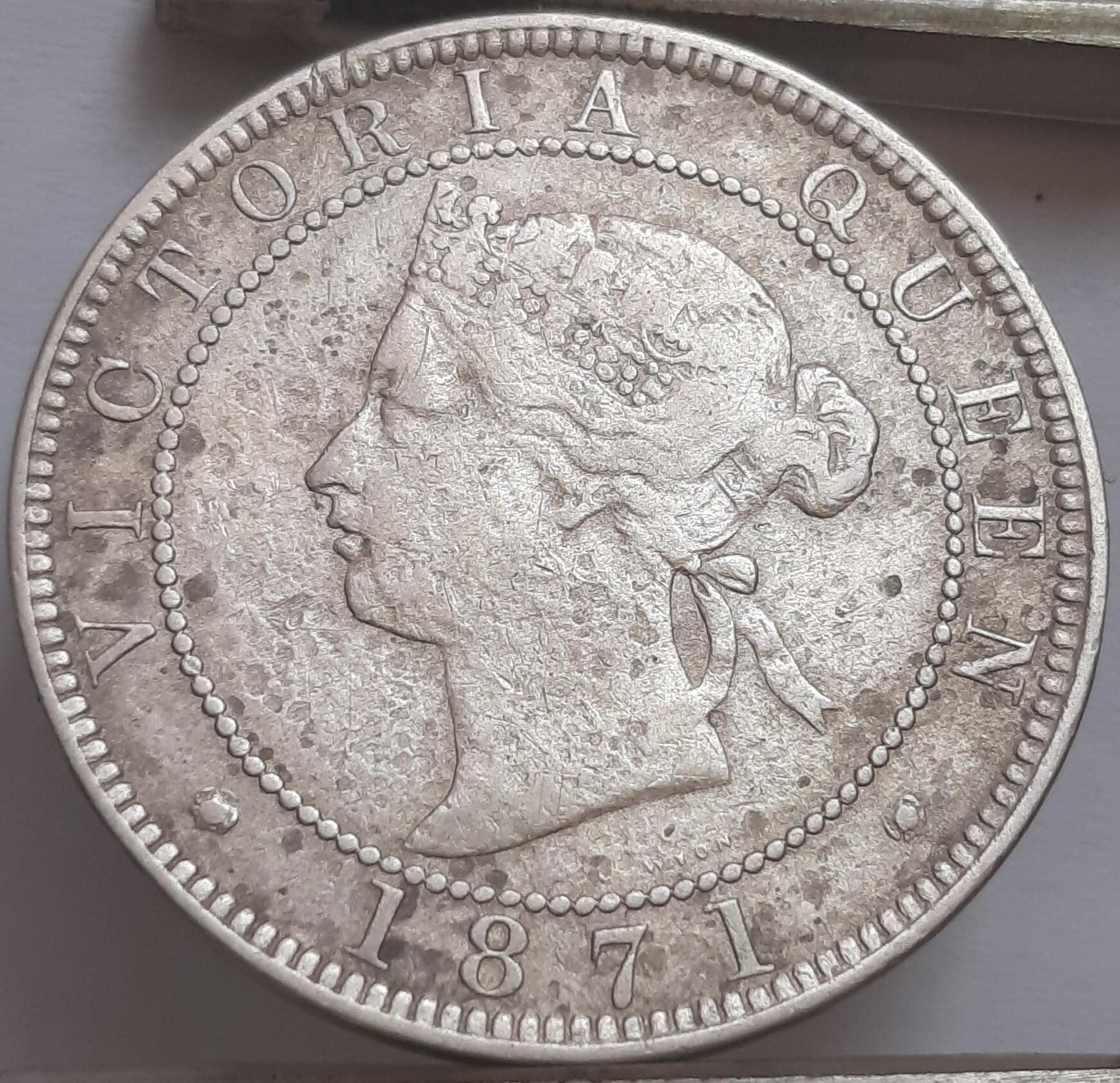 Jamaika 1 Pensas 1871 KM#17 (4700)