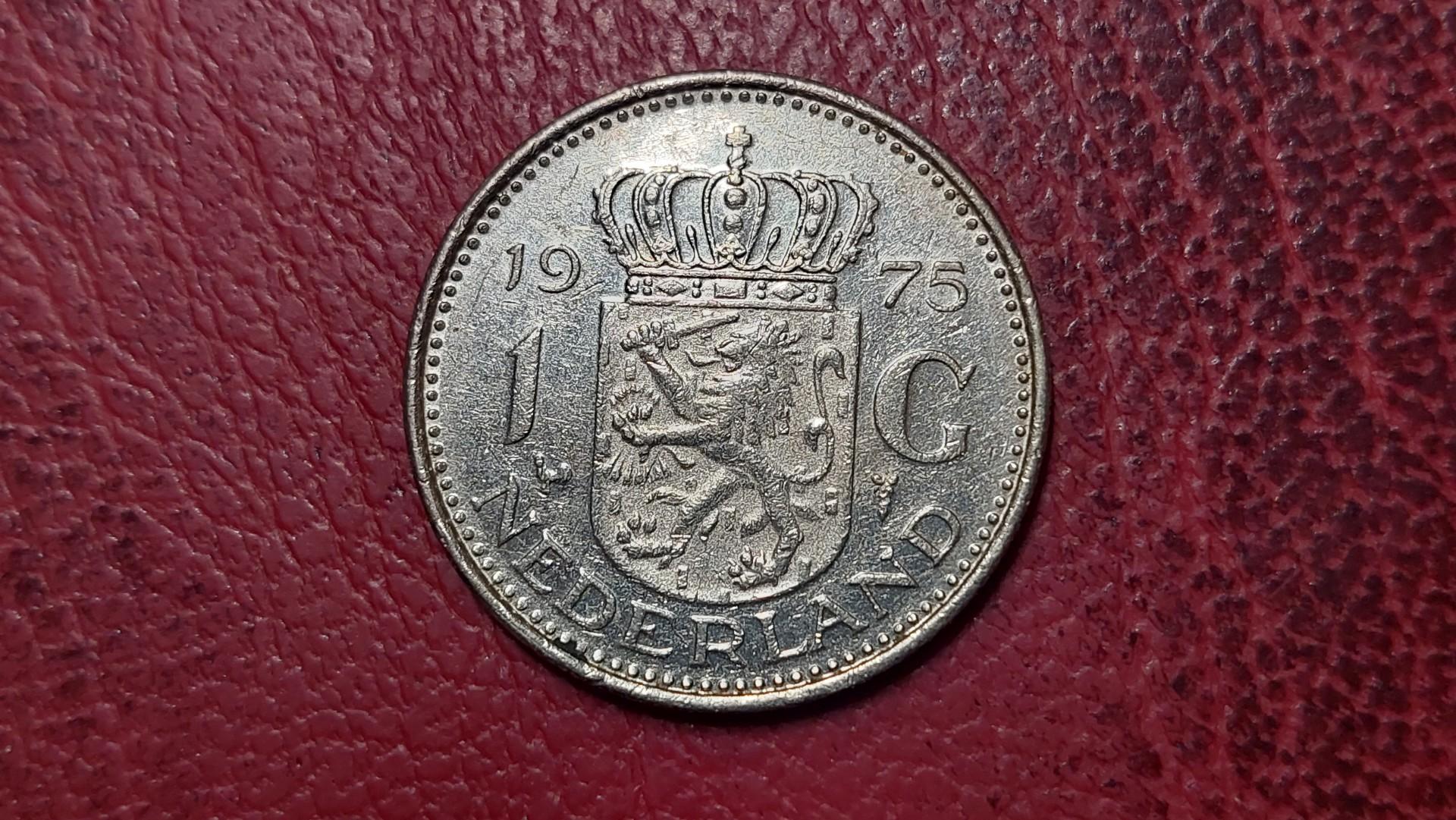 Nyderlandai 1 guldenas, 1975 KM# 184a