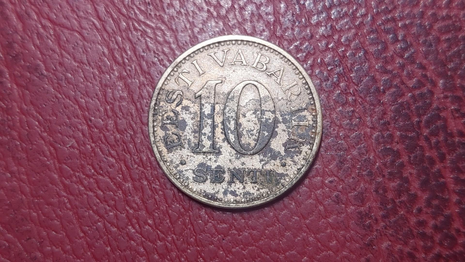 Estija 10 sentų, 1931 KM# 12