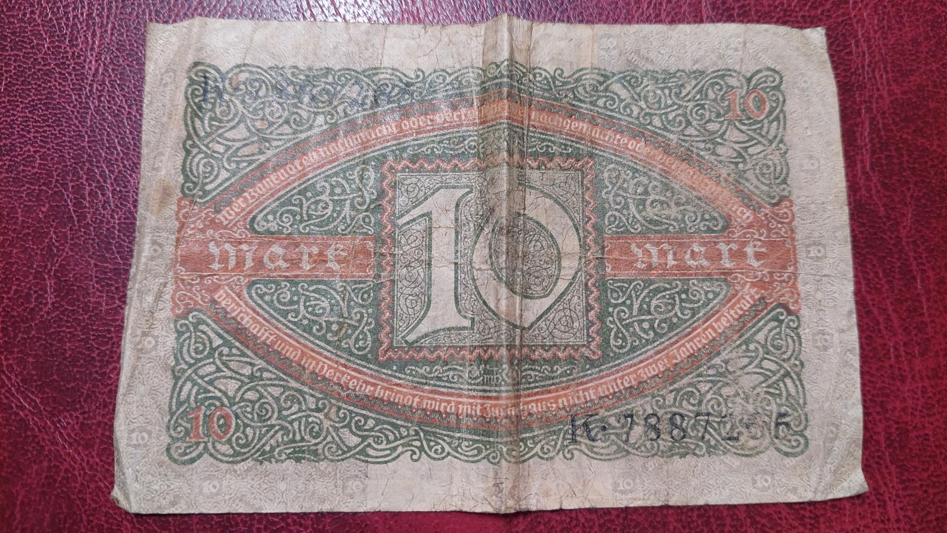 10 Mark 1920.02.06 Vokietija P-67a.1