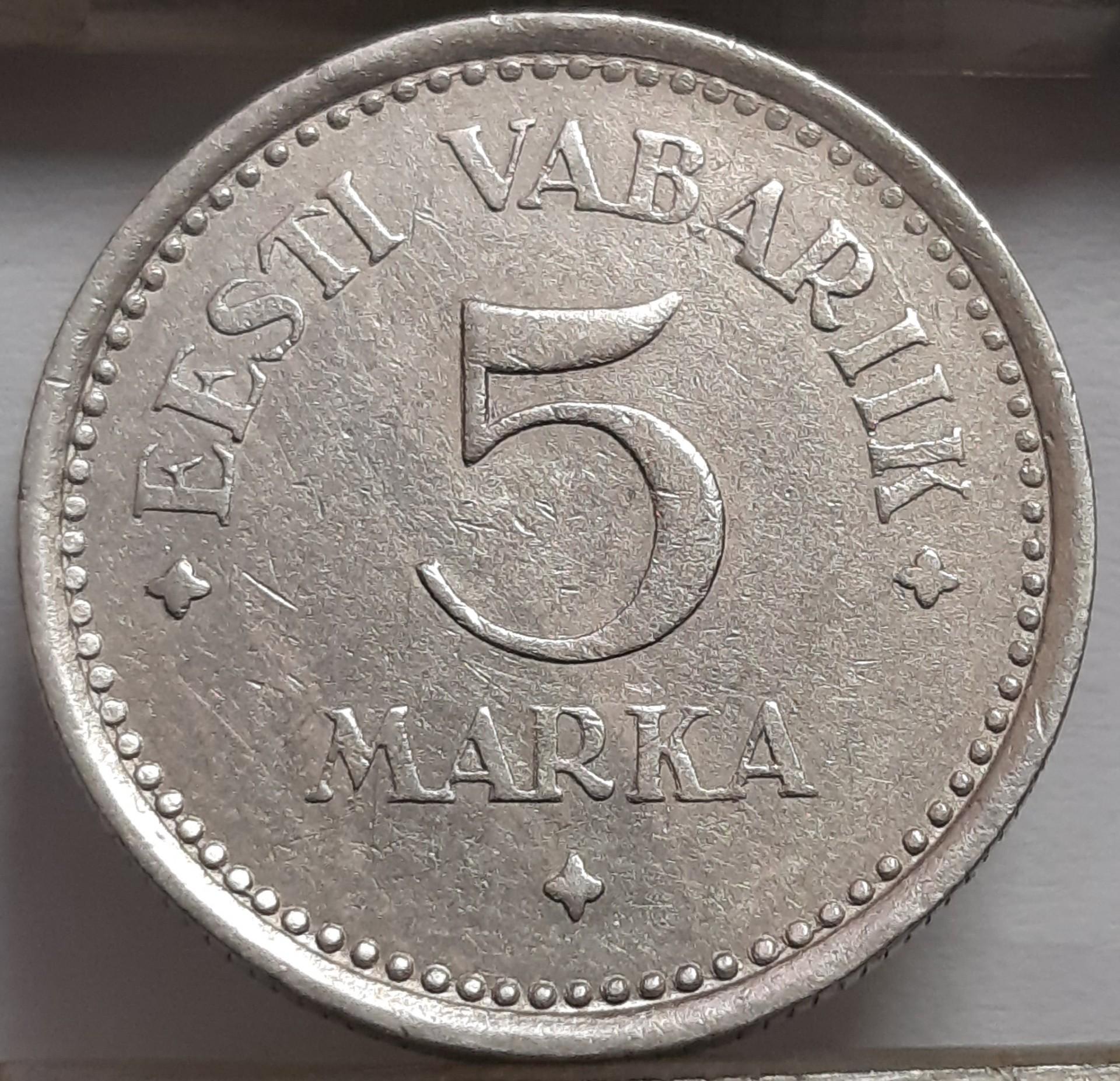 Estija 5 Markės 1922 KM#3 (4781)