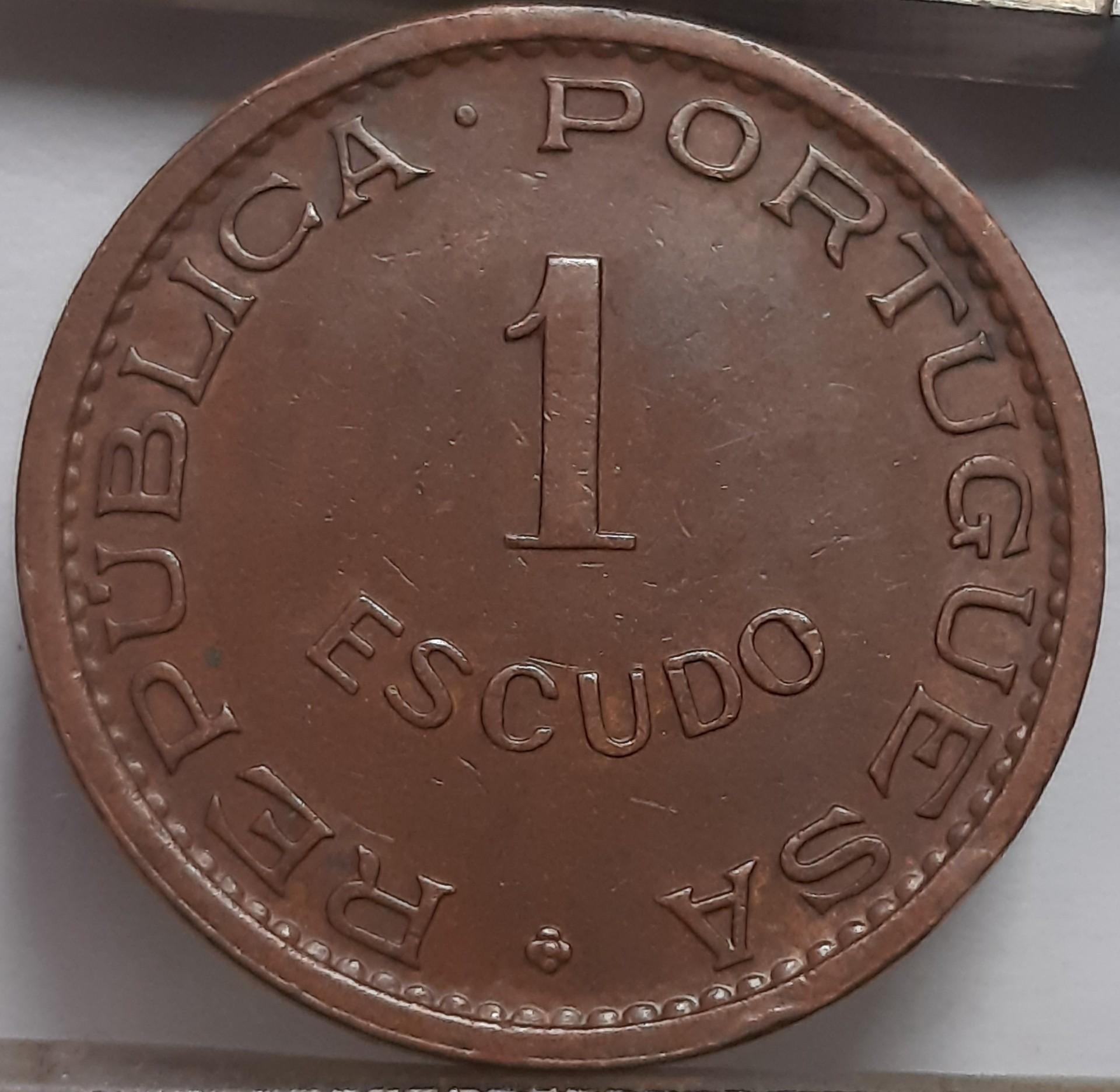 Angola 1 Eskudas 1972 KM#76 Bronza (4834)