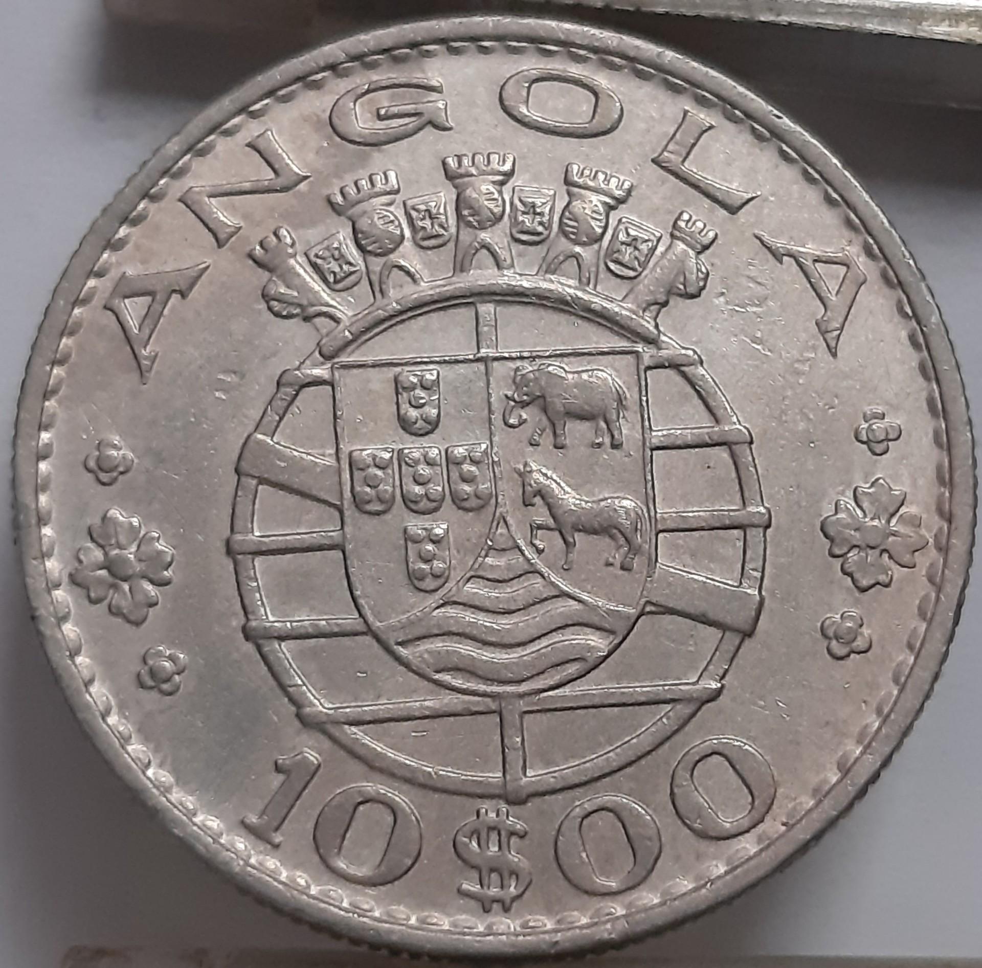 Angola 10 Eskudų 1970 KM#79 (4838)