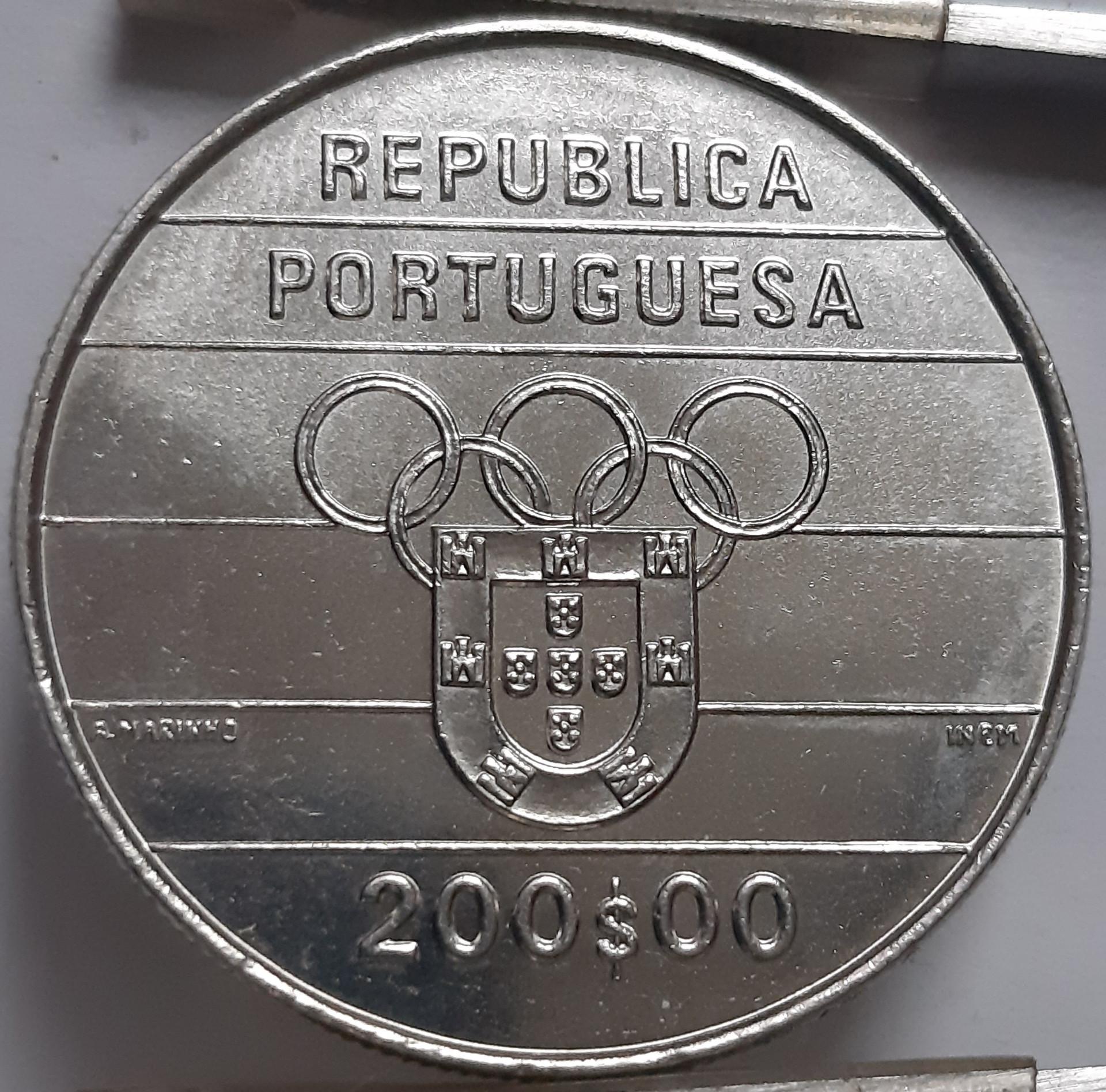 Portugalija 200 Eskudų 1992 KM#662 Proginė (4846)