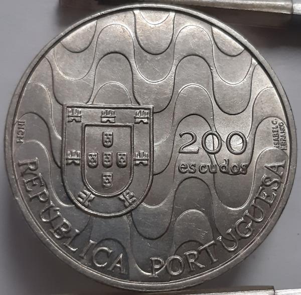 Portugalija 200 Eskudų 1992 Proginė KM#663 (4845) 