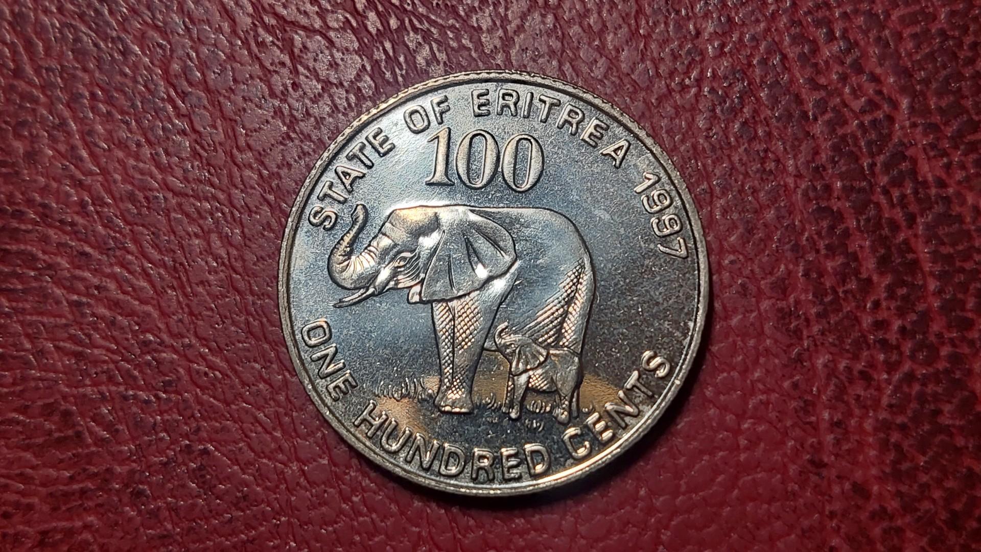 Eritrėja 100 centų, 1997 KM# 48