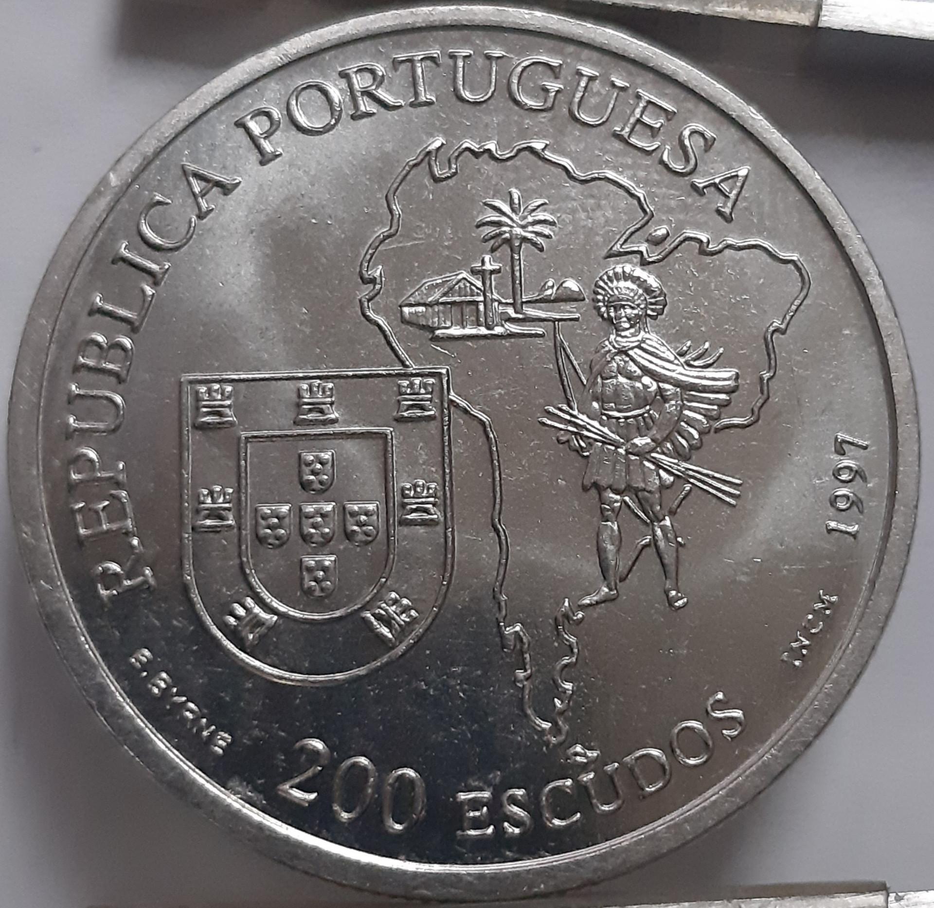 Portugalija 200 Eskudų 1997 Proginė KM#699 (4964)