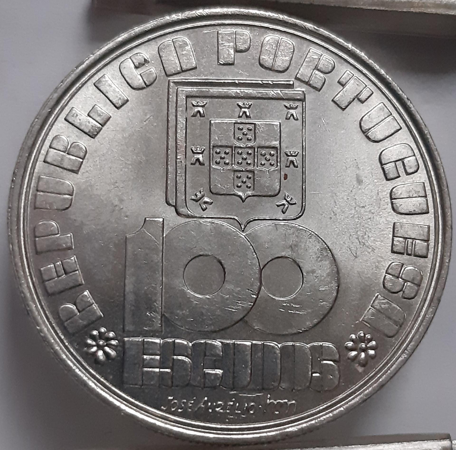 Portugalija 100 eskudų 1985 Proginė KM#628 (4914) 