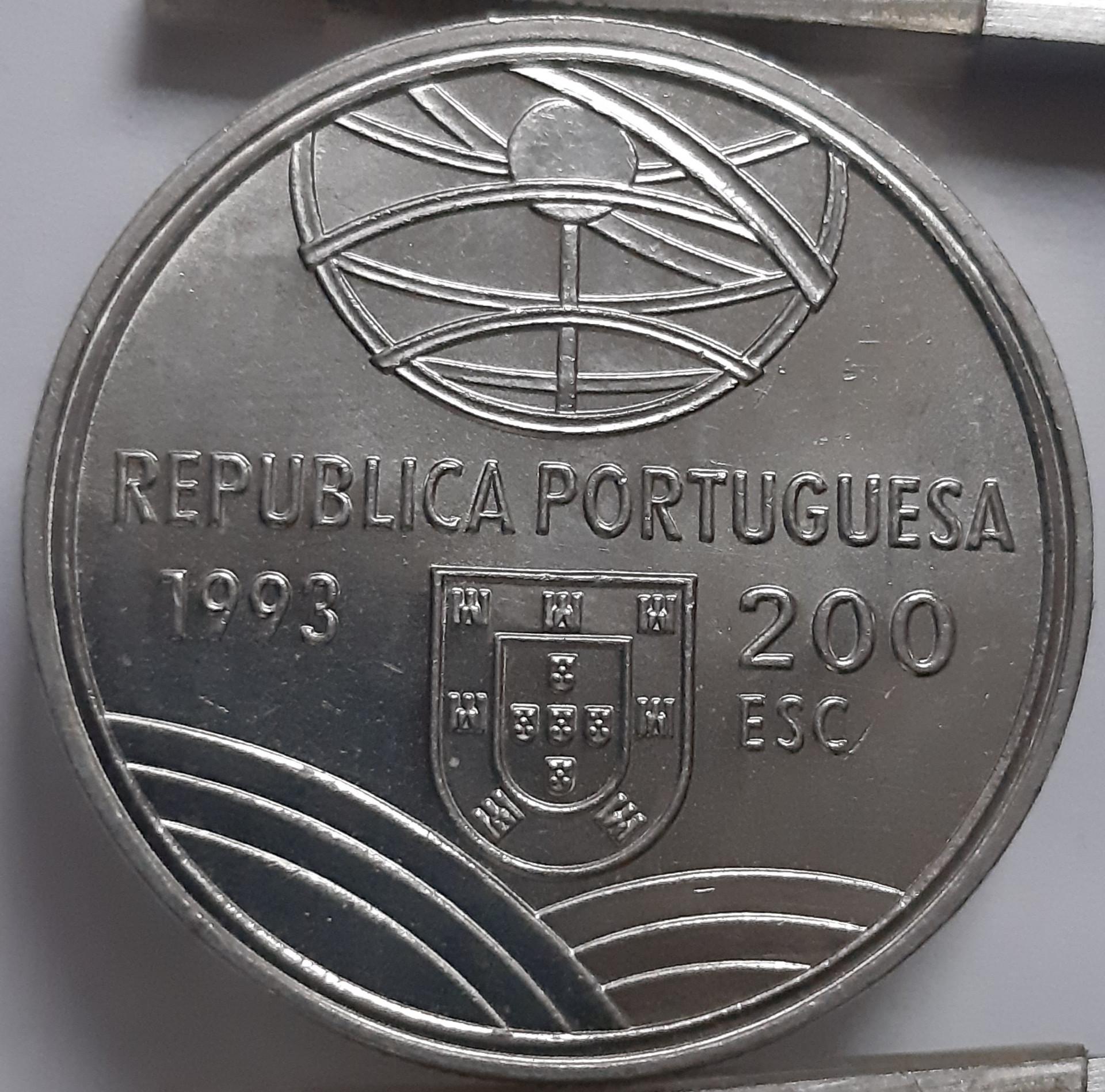 Portugalija 200 Eskudų 1993 KM#666 Proginė (4952) 