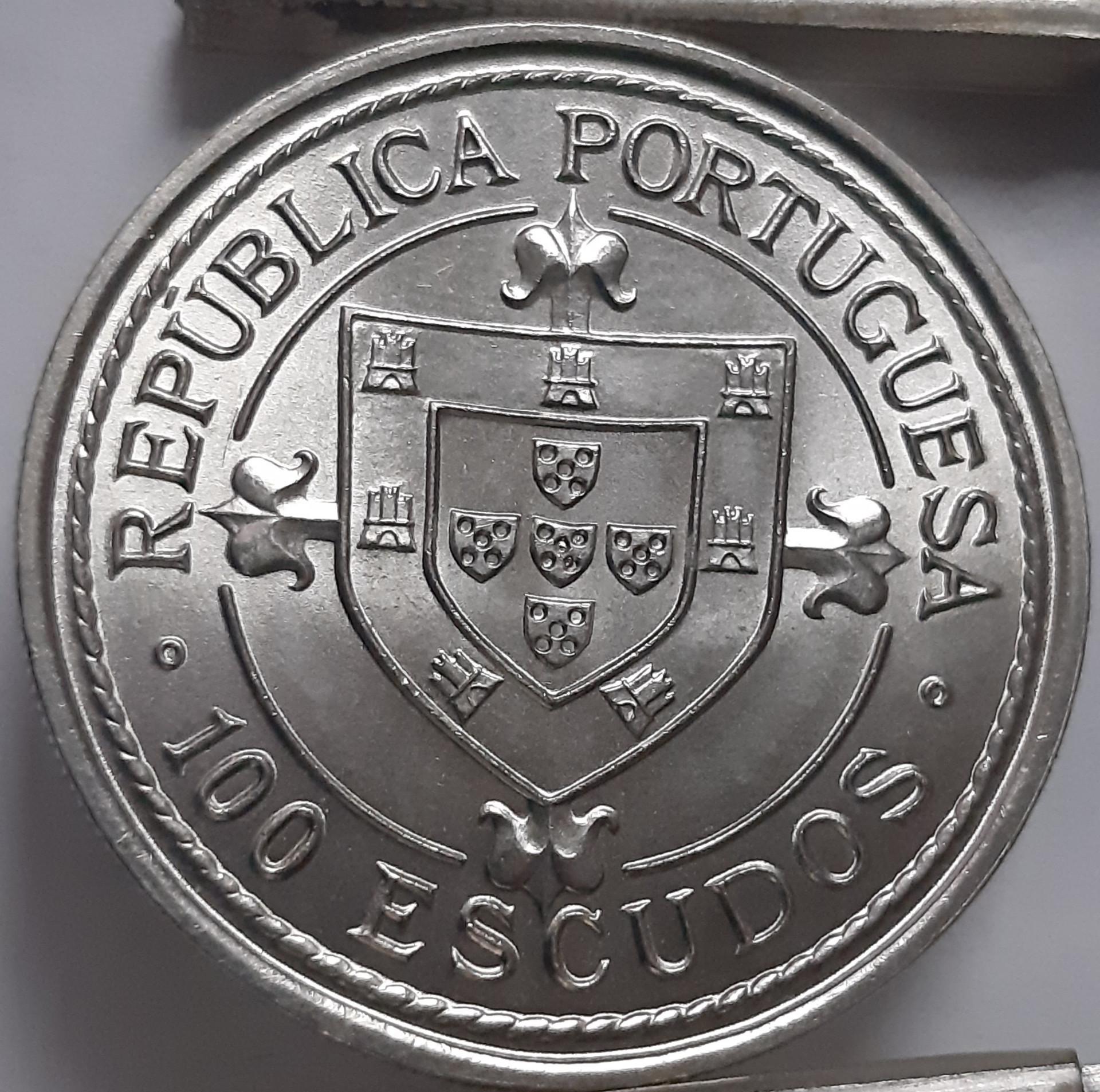 Portugalija 100 Eskudų 1987 KM#640 Proginė (4917) 