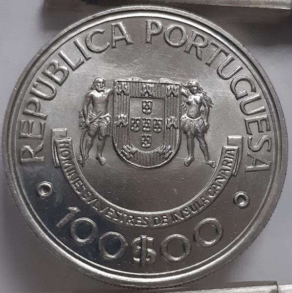 Portugalija 100 Eskudų 1989 KM#646 Proginė (4915)