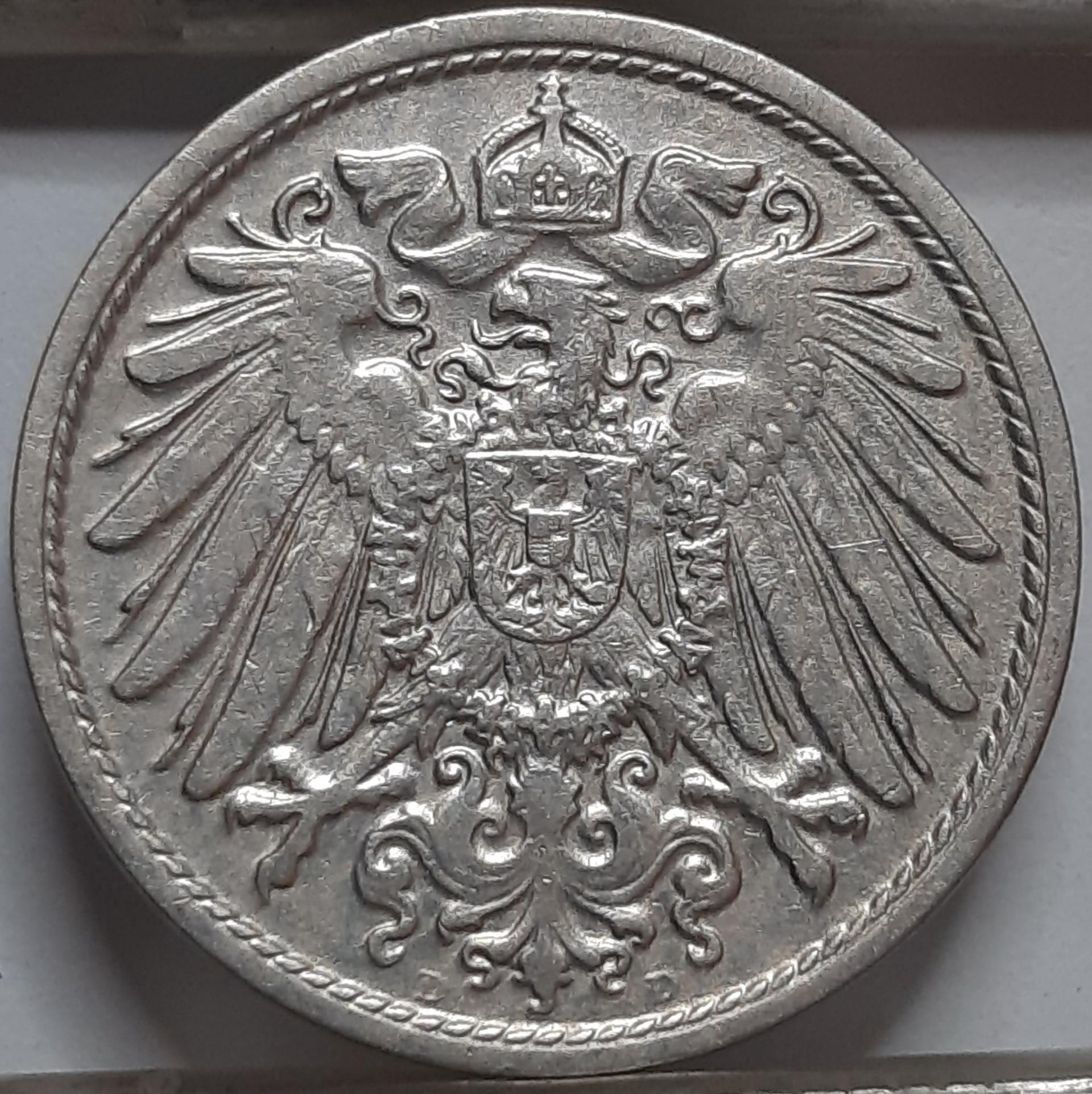 Vokietija 10 Pfenigų 1900 D KM#12 (4960) 