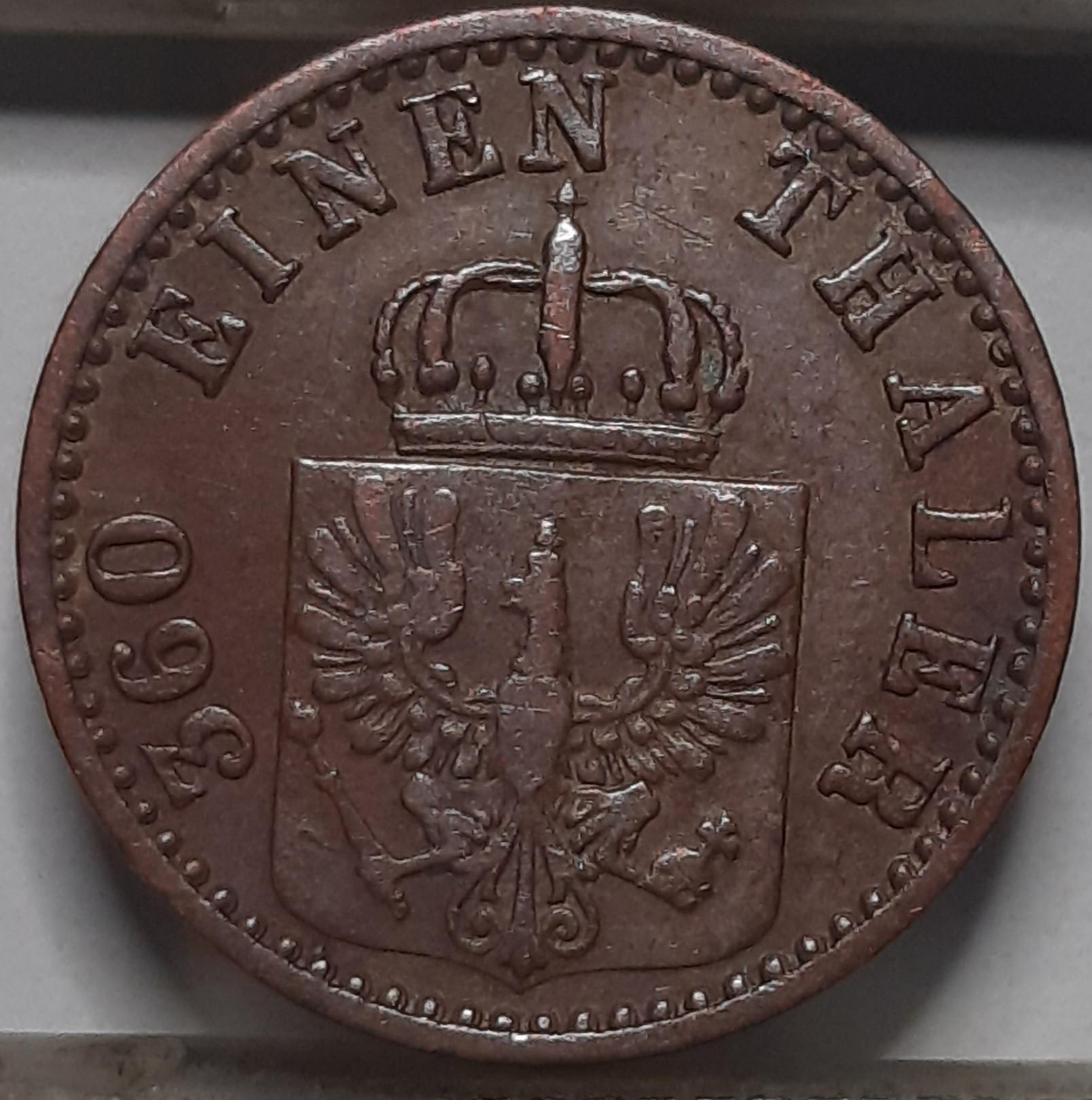 Prūsija 1 Pfenigas 1870 A KM#480 Varis (4946) 