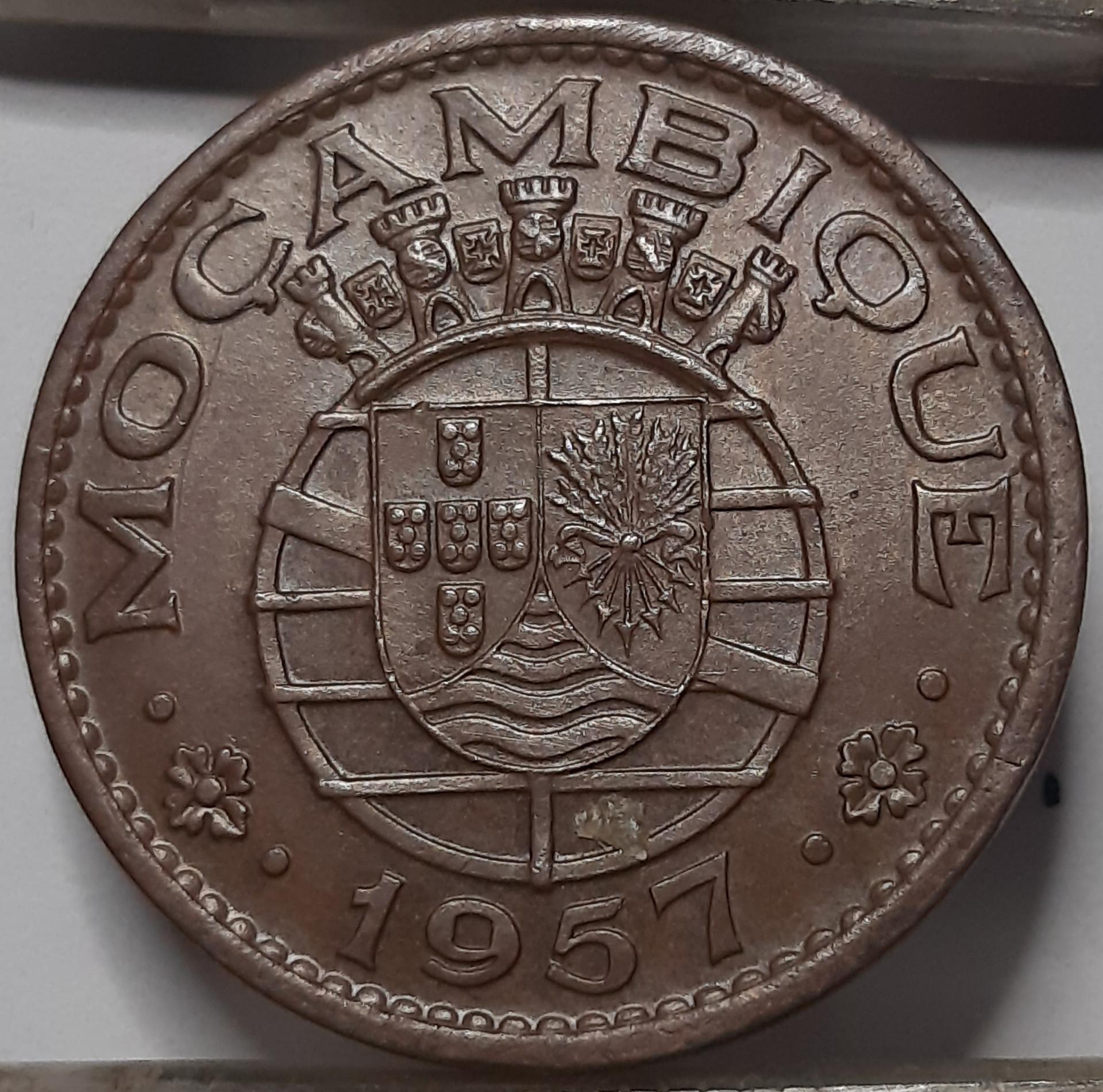 Mozambikas 1 Eskudas 1957 KM#82 Bronza (4896)