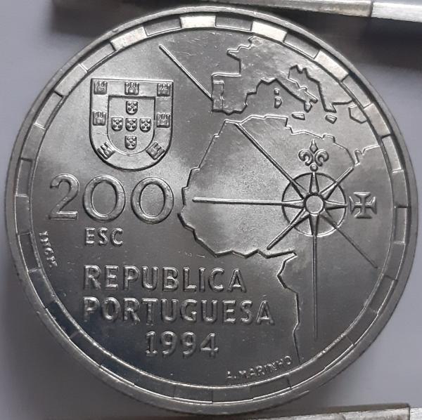 Portugalija 200 Eskudų 1994 KM#672 Proginė (4938) 