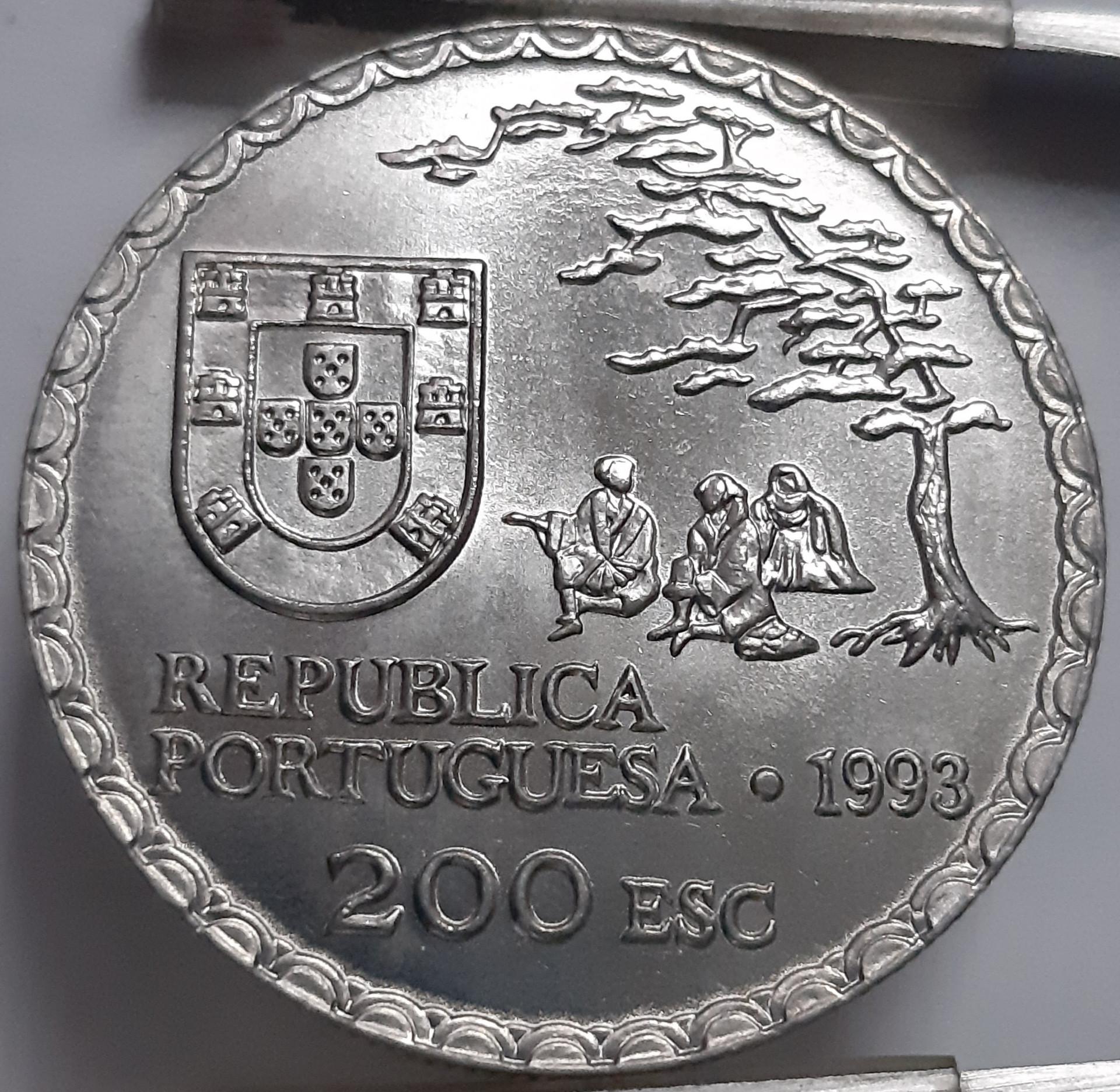 Portugalija 200 Eskudų 1993 KM#668 Proginė (4937)