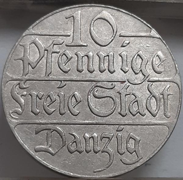 Dancigas 10 Pfenigų 1923 KM#143 (4976)