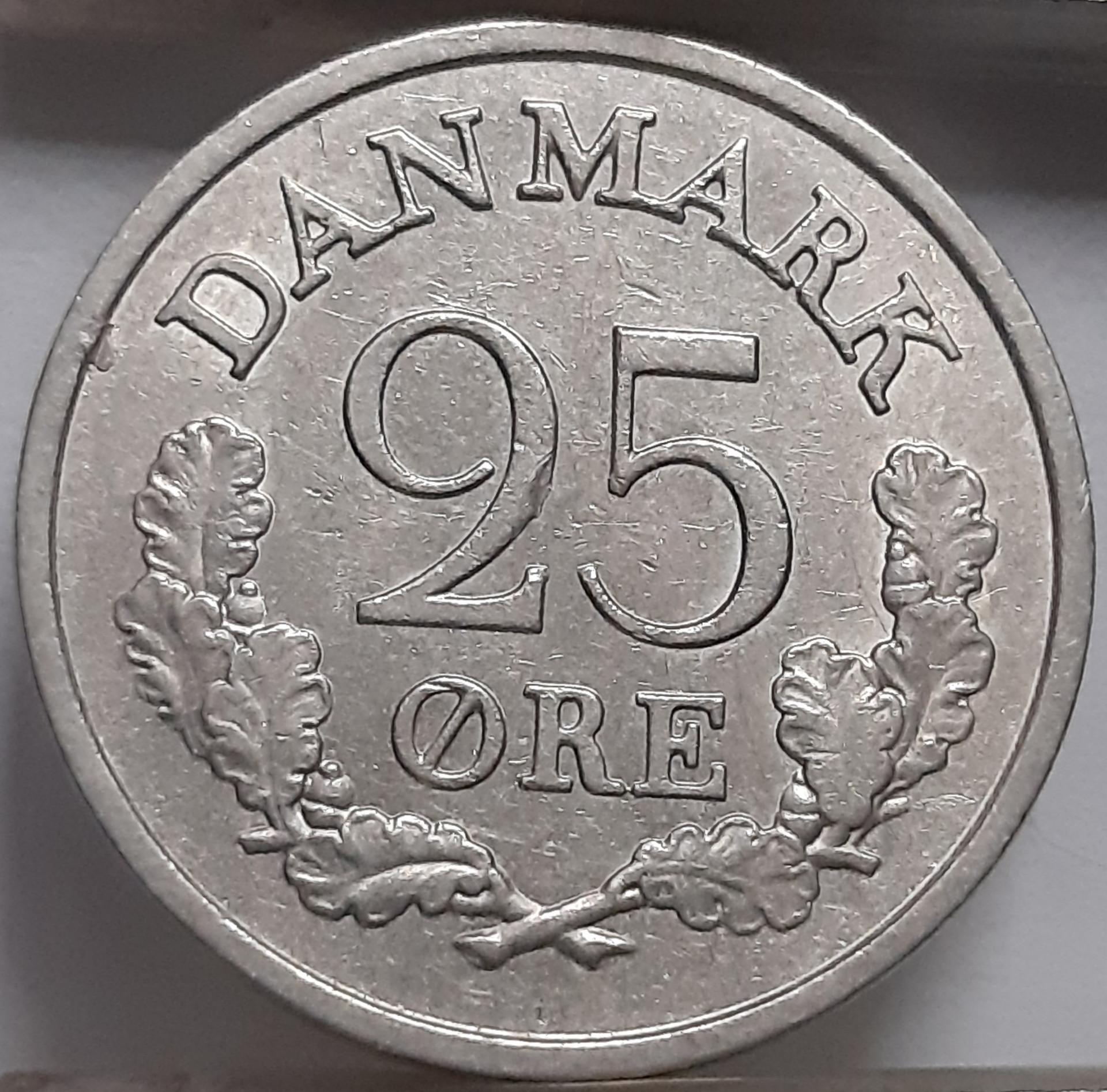 Danija 25 Erės 1960 KM#850 Reta (4920)